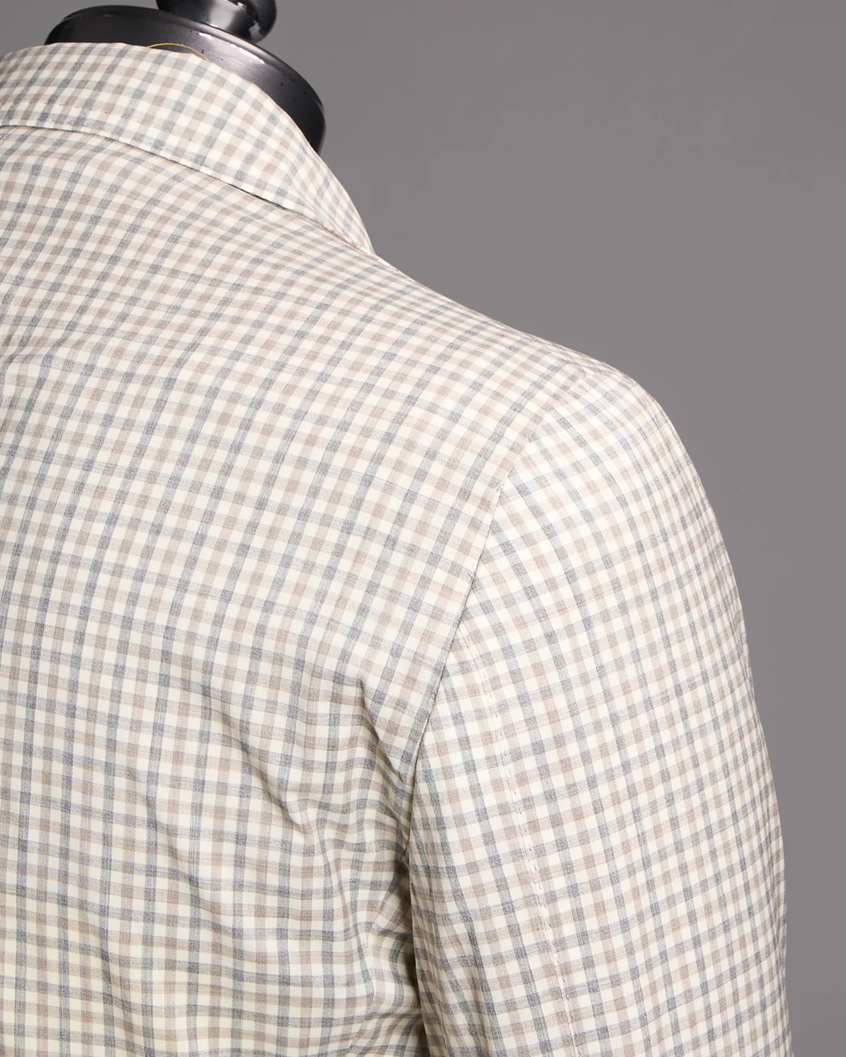 Salina Wool & Cashmere Gingham Neopolitan Jacket - Image 4
