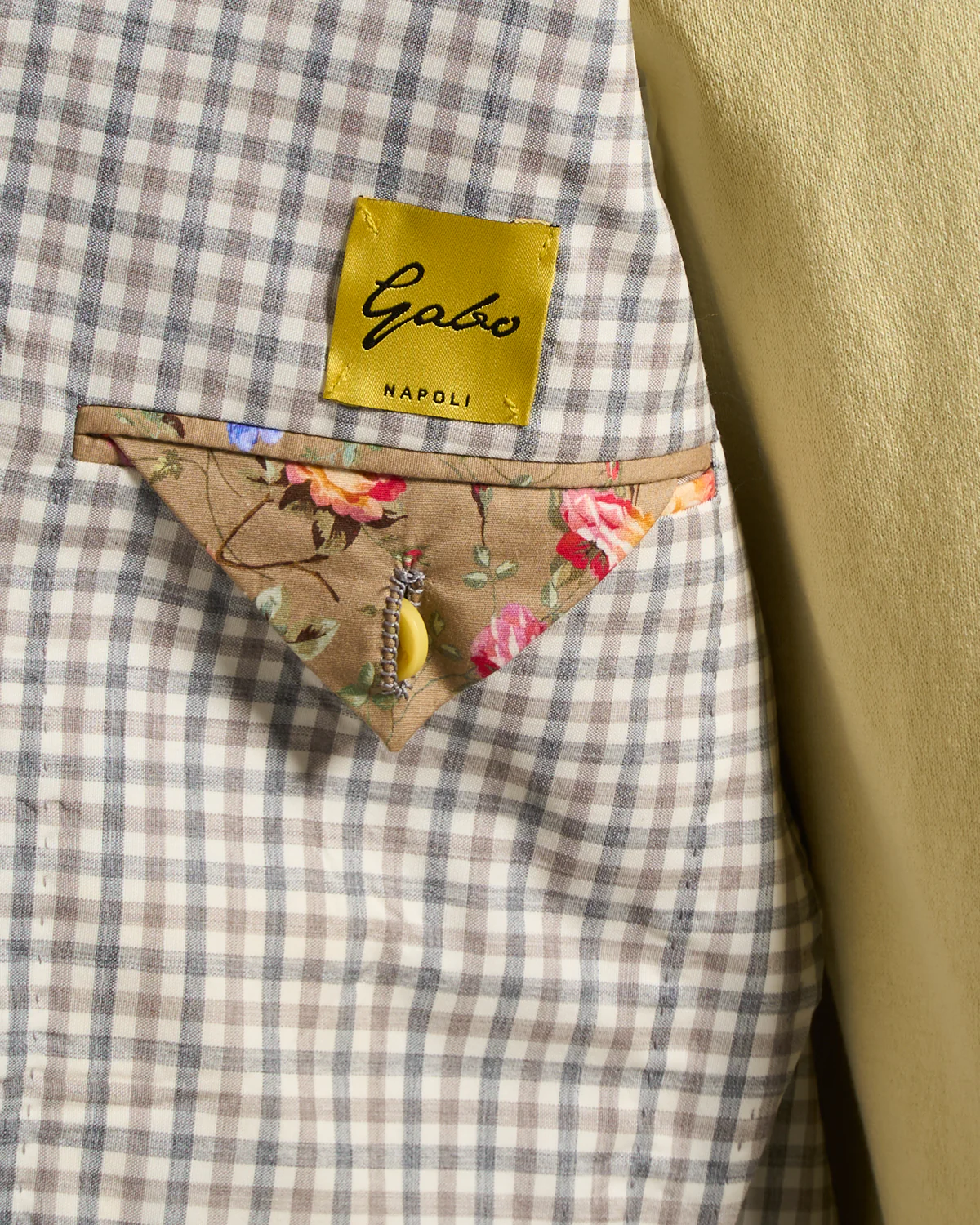 Salina Wool & Cashmere Gingham Neopolitan Jacket - Image 7