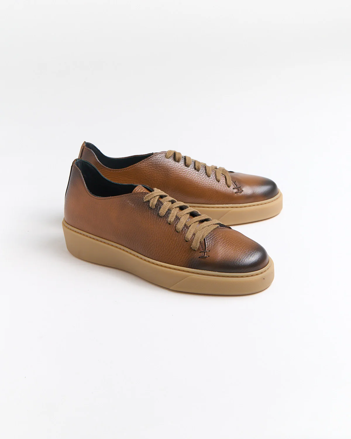 Bottalato Gum Sole Soft Leather Sneakers - Image 3