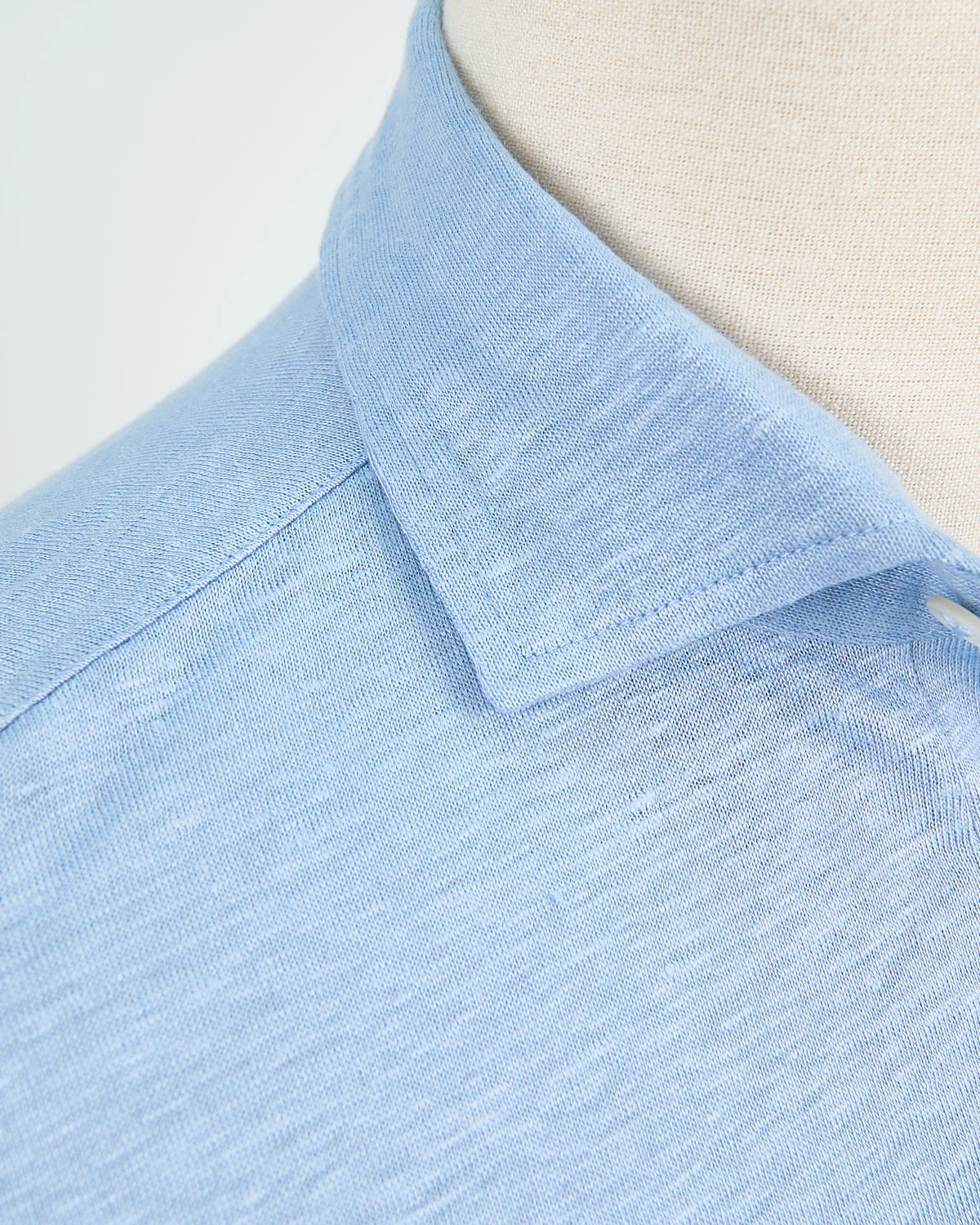 100% Linen Standup Collar Polo - Image 5
