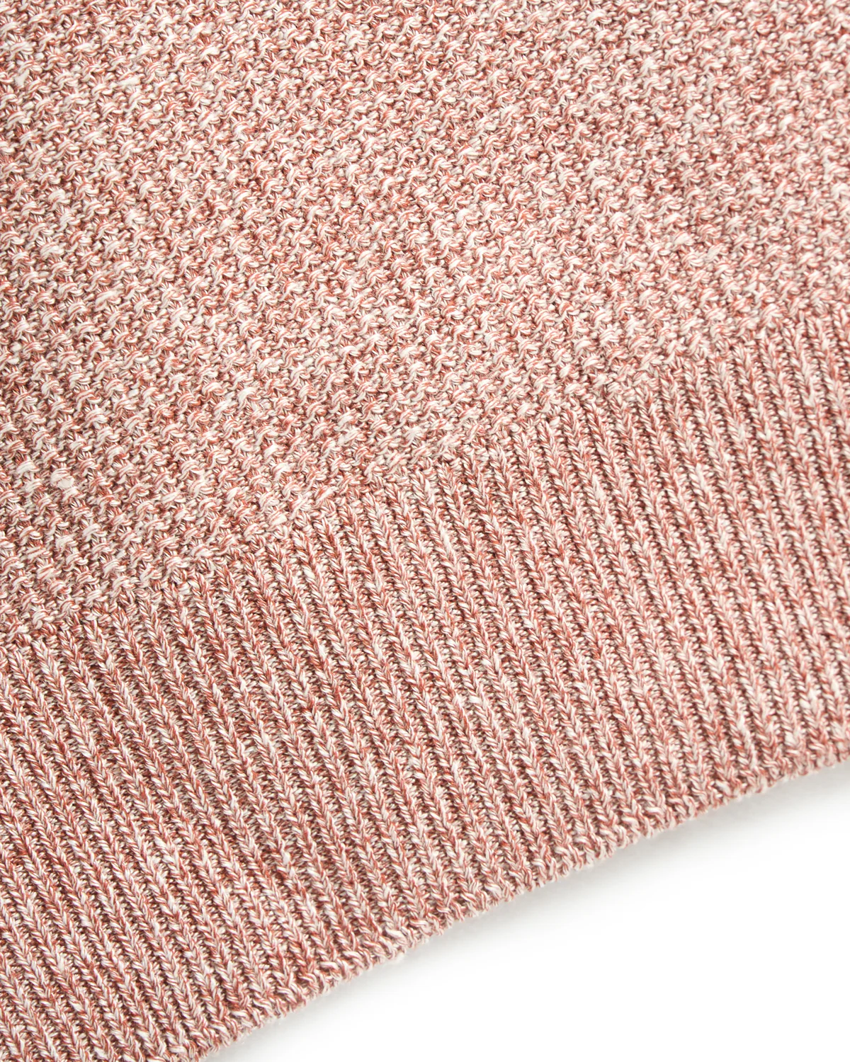 Waffleknit Cotton & Linen Johnny Collar Polo - Image 4