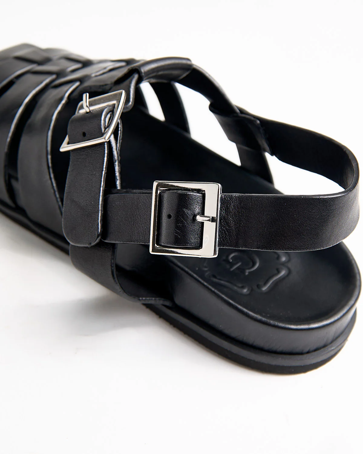 Quinton 114455 Black Calf Leather Sandals - Image 2
