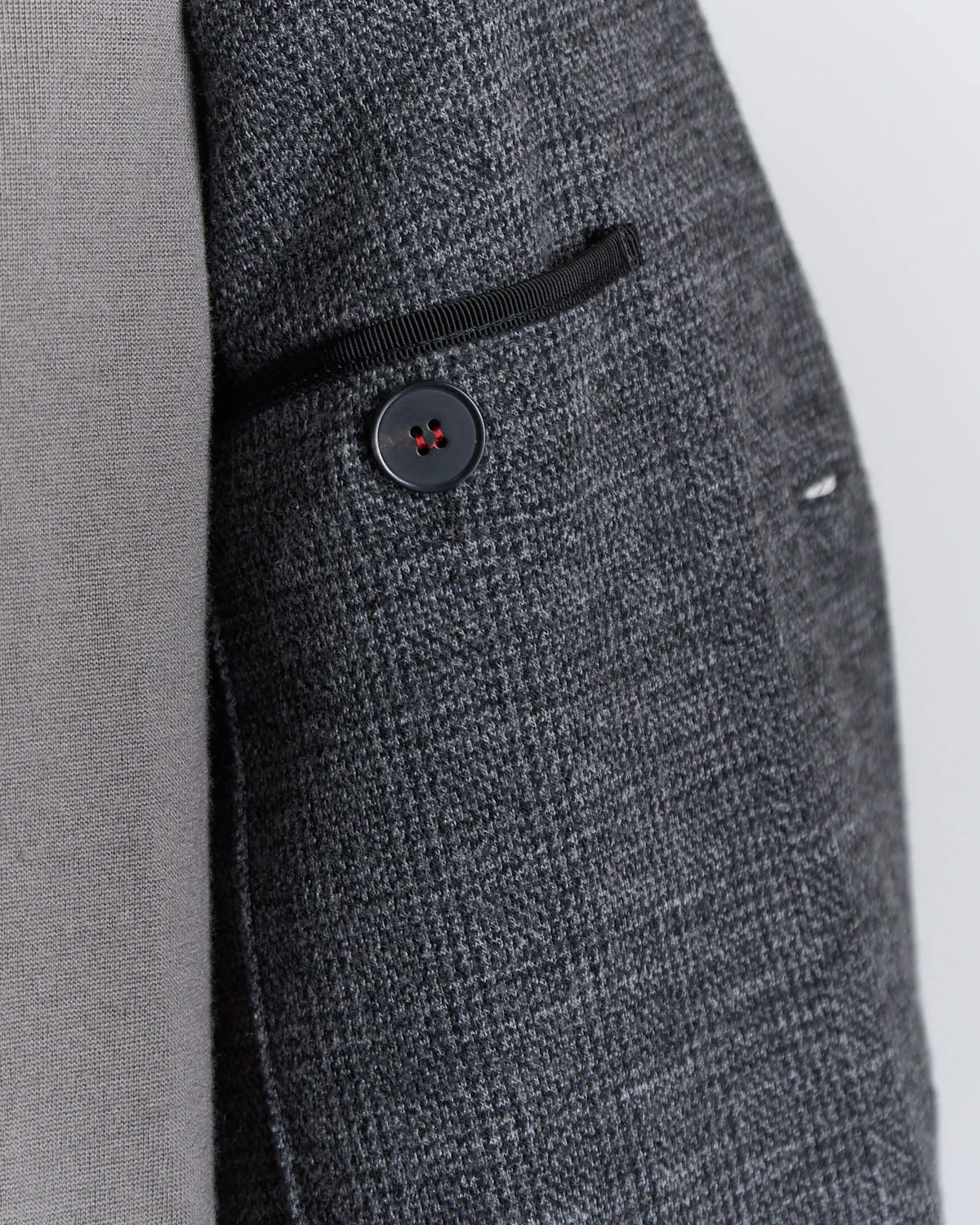 Prince Of Wales Stretch Knit Sweater Jacket - Image 8