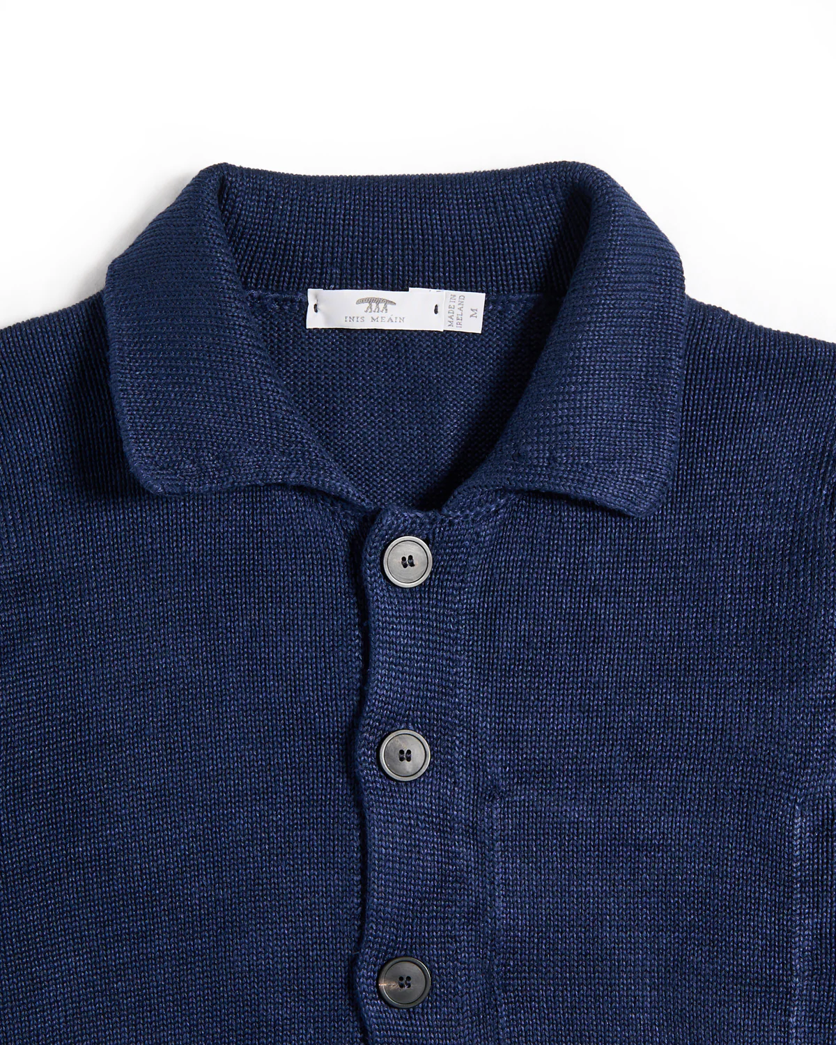 100% Washed Linen Classic Button Front Overshirt Sweater - Image 2