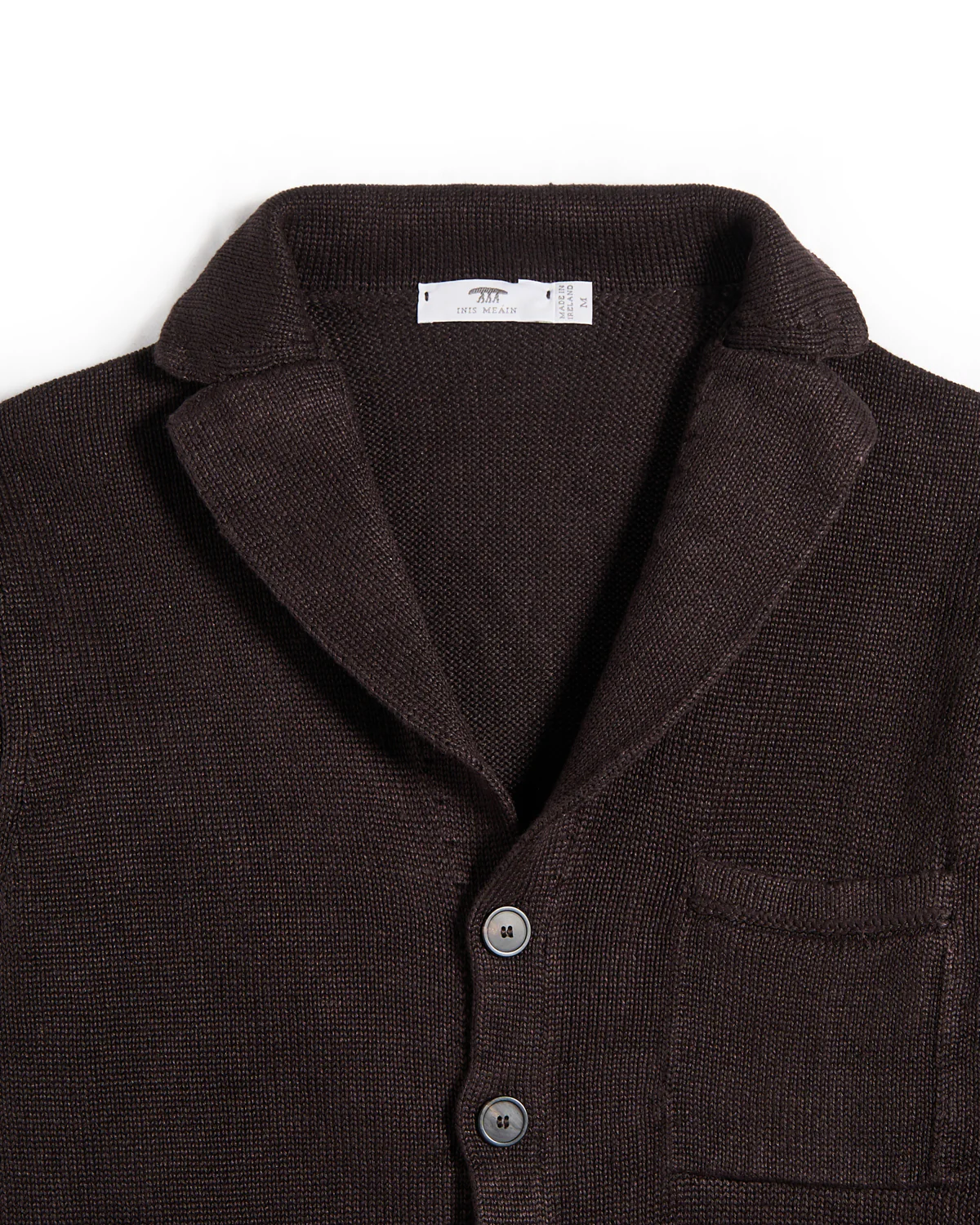 100% Washed Linen Classic Pub Jacket Sweater - Image 2