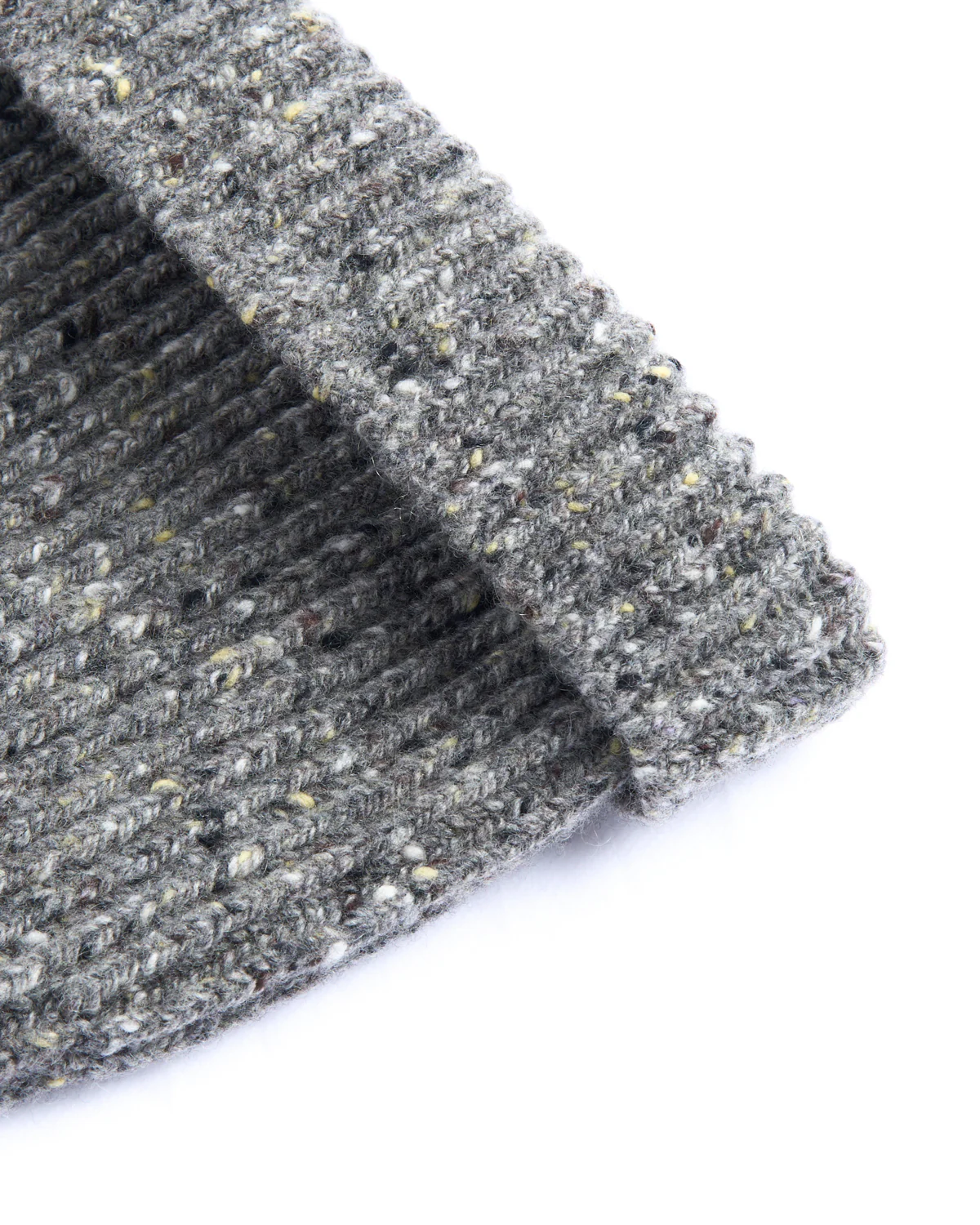 Classic Merino Wool-Cashmere Fisherman Ribbed Hat - Image 2