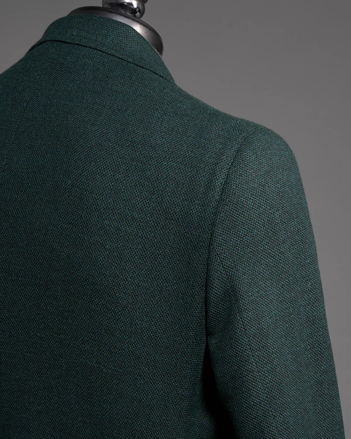 Emerald Green Wool Stretch Piqué 'Hampton' Sport Jacket - Image 3