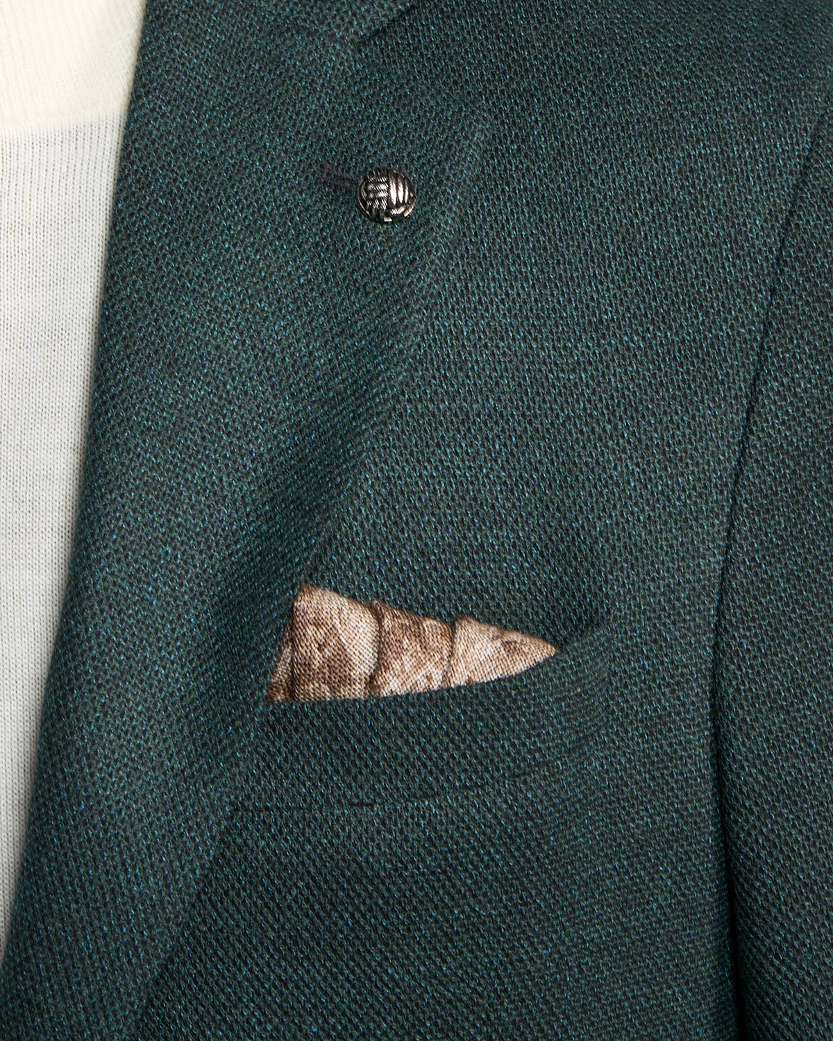 Emerald Green Wool Stretch Piqué 'Hampton' Sport Jacket - Image 4