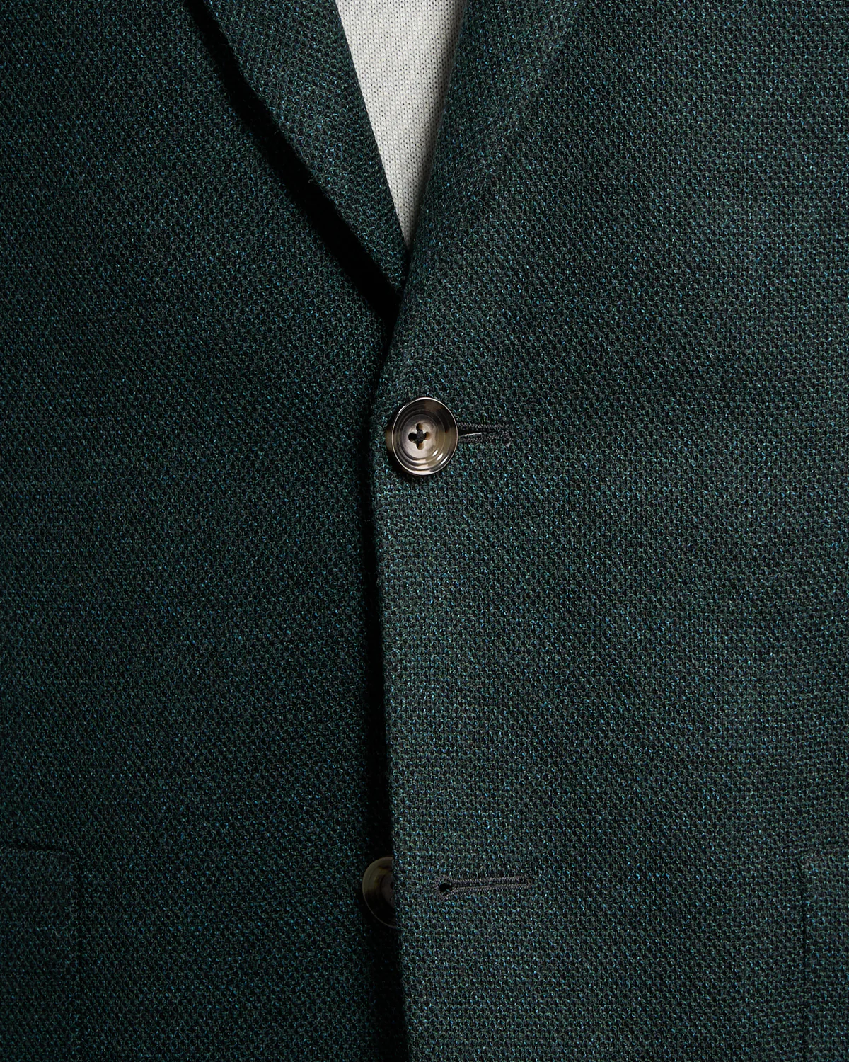 Emerald Green Wool Stretch Piqué 'Hampton' Sport Jacket - Image 6