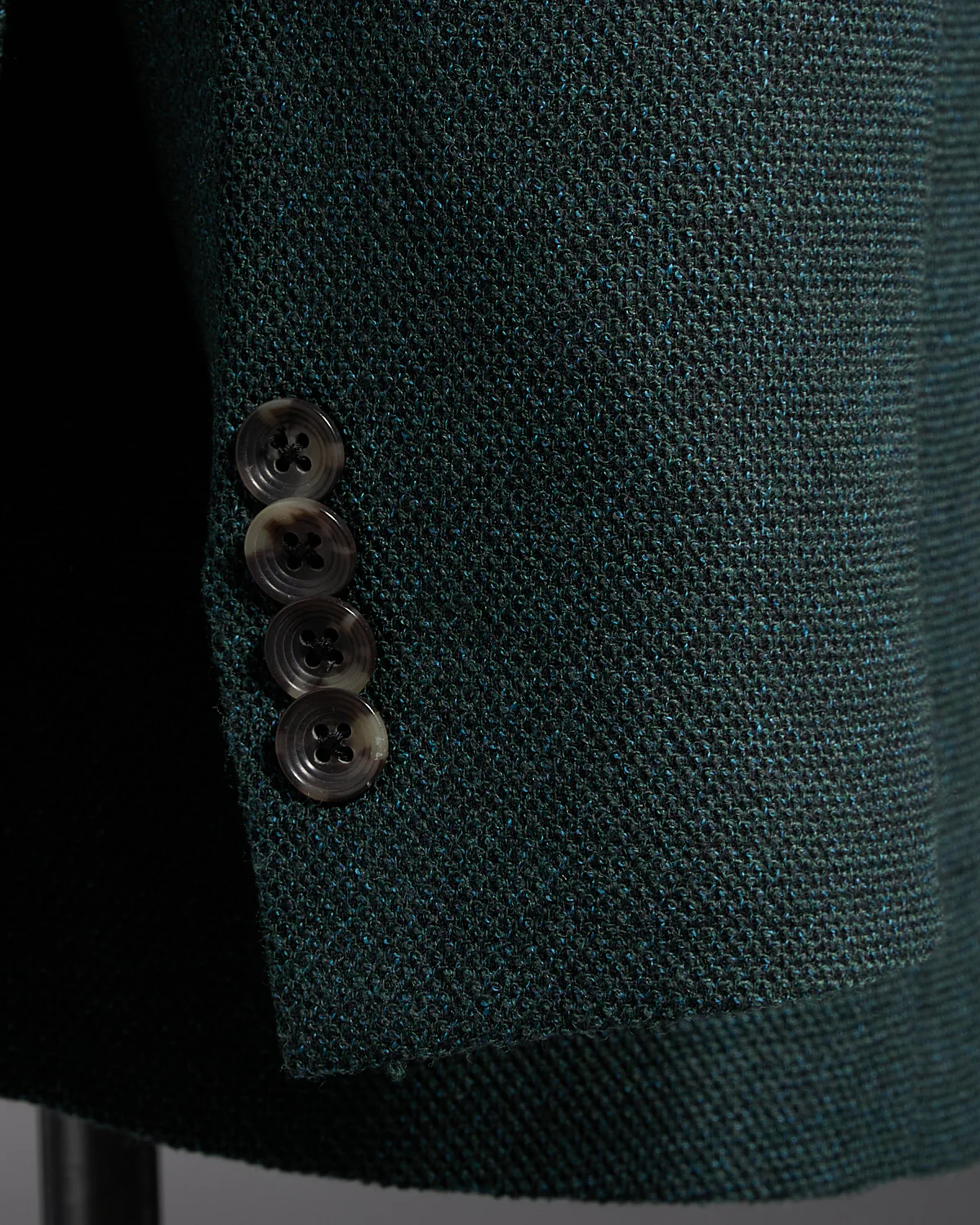 Emerald Green Wool Stretch Piqué 'Hampton' Sport Jacket - Image 7