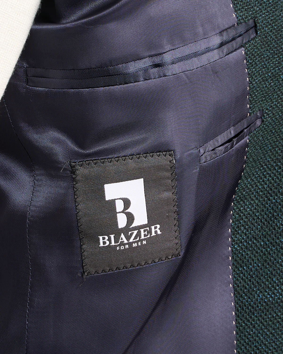 Emerald Green Wool Stretch Piqué 'Hampton' Sport Jacket - Image 9