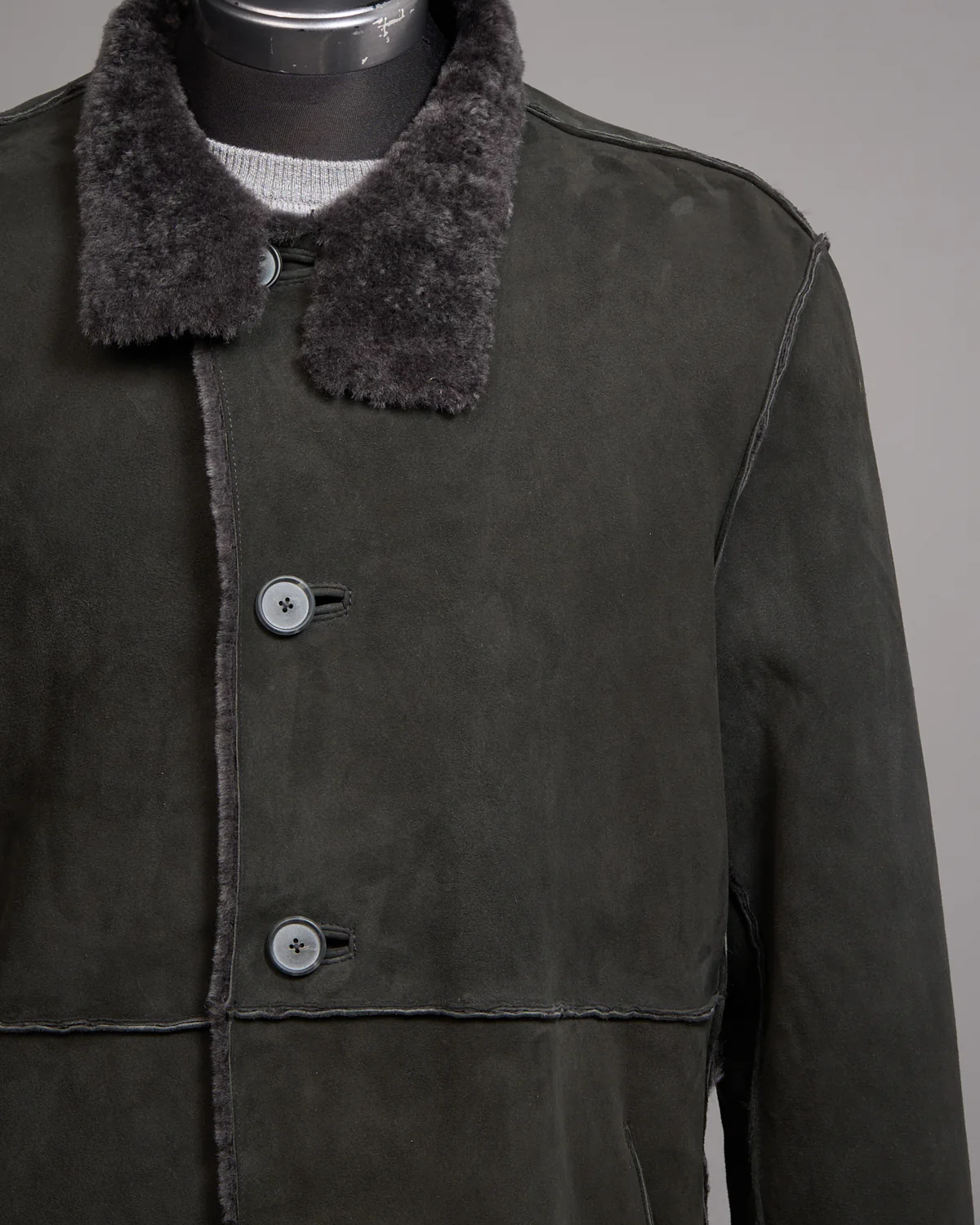 Jv Xxv Shearling Long Coat - Image 2