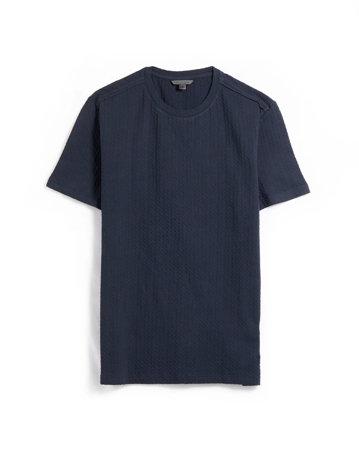 Ss Crew W Chain Texture