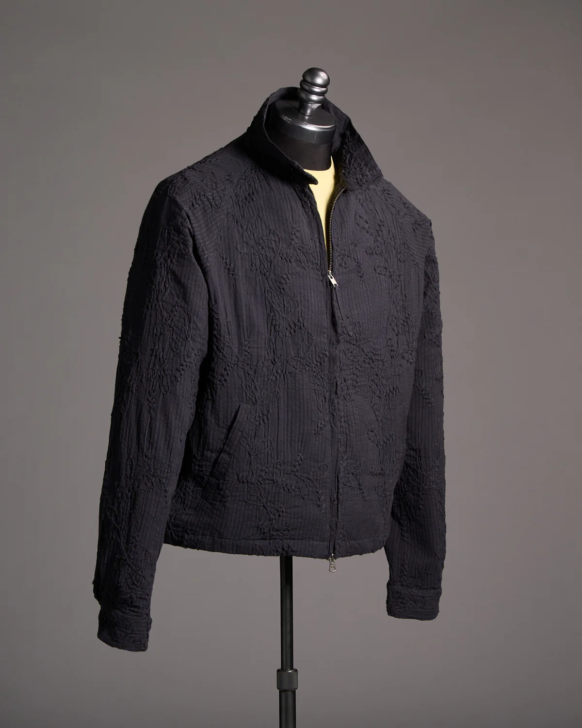 Stanley Seersucker With Hand Embroidery Relaxed Jacket