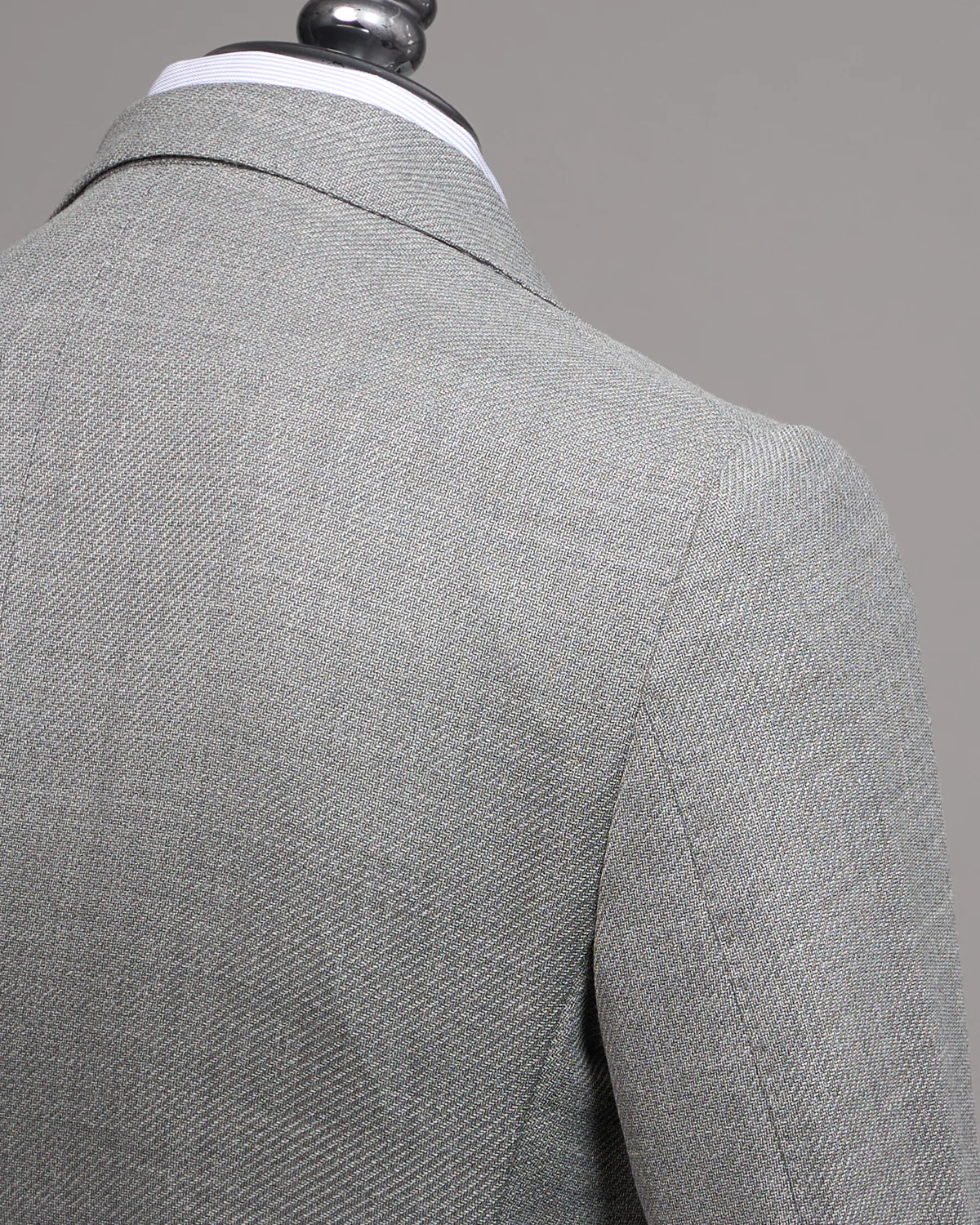 Light Grey Wool Serge Twill Soft Sport Jacket - Image 4