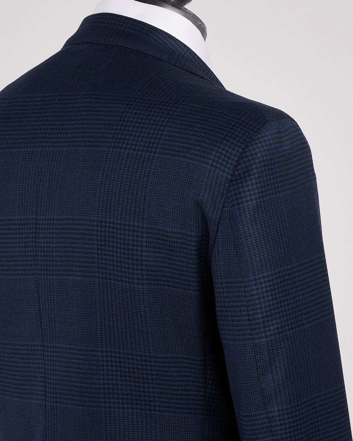 Stretch Wool Tonal Prince Of Wales Soft Jacket - Image 3