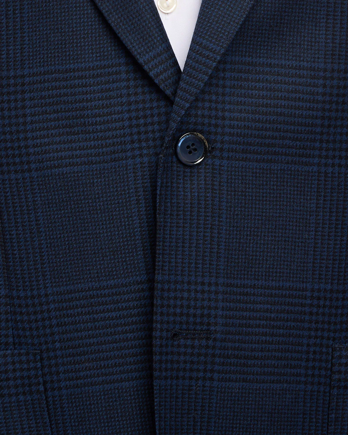 Stretch Wool Tonal Prince Of Wales Soft Jacket - Image 4