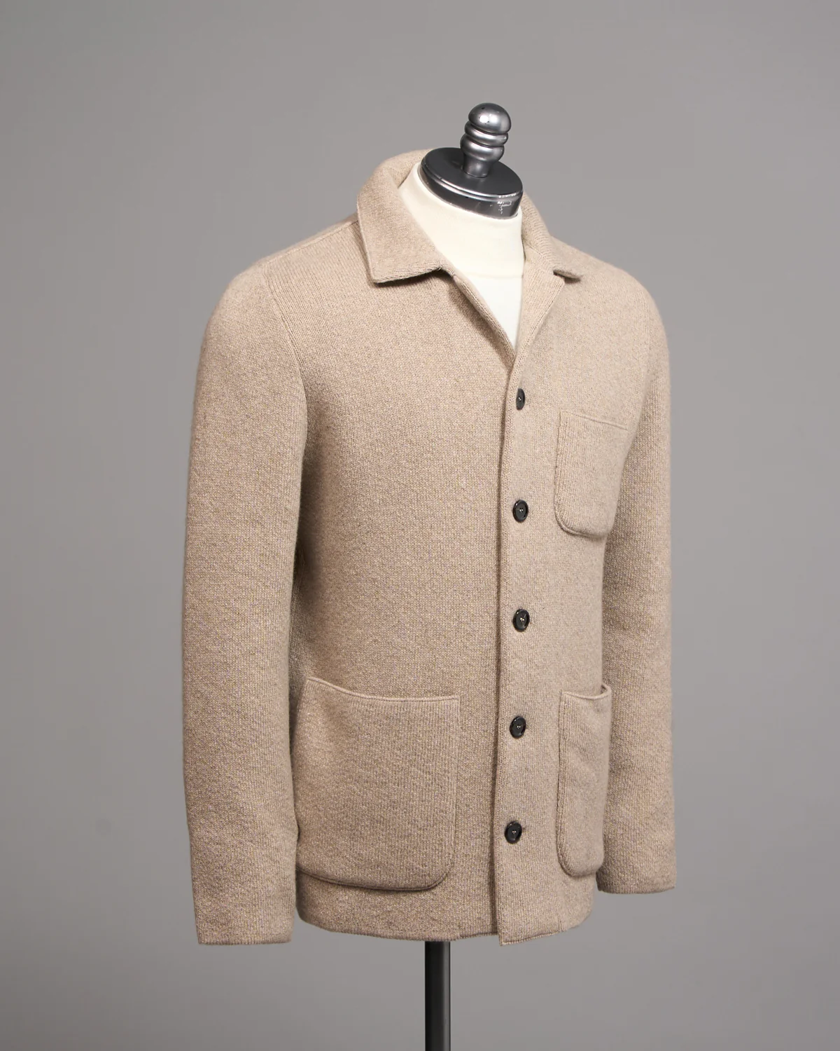 100% Cashmere Plush Sweater Jacket - Image 5