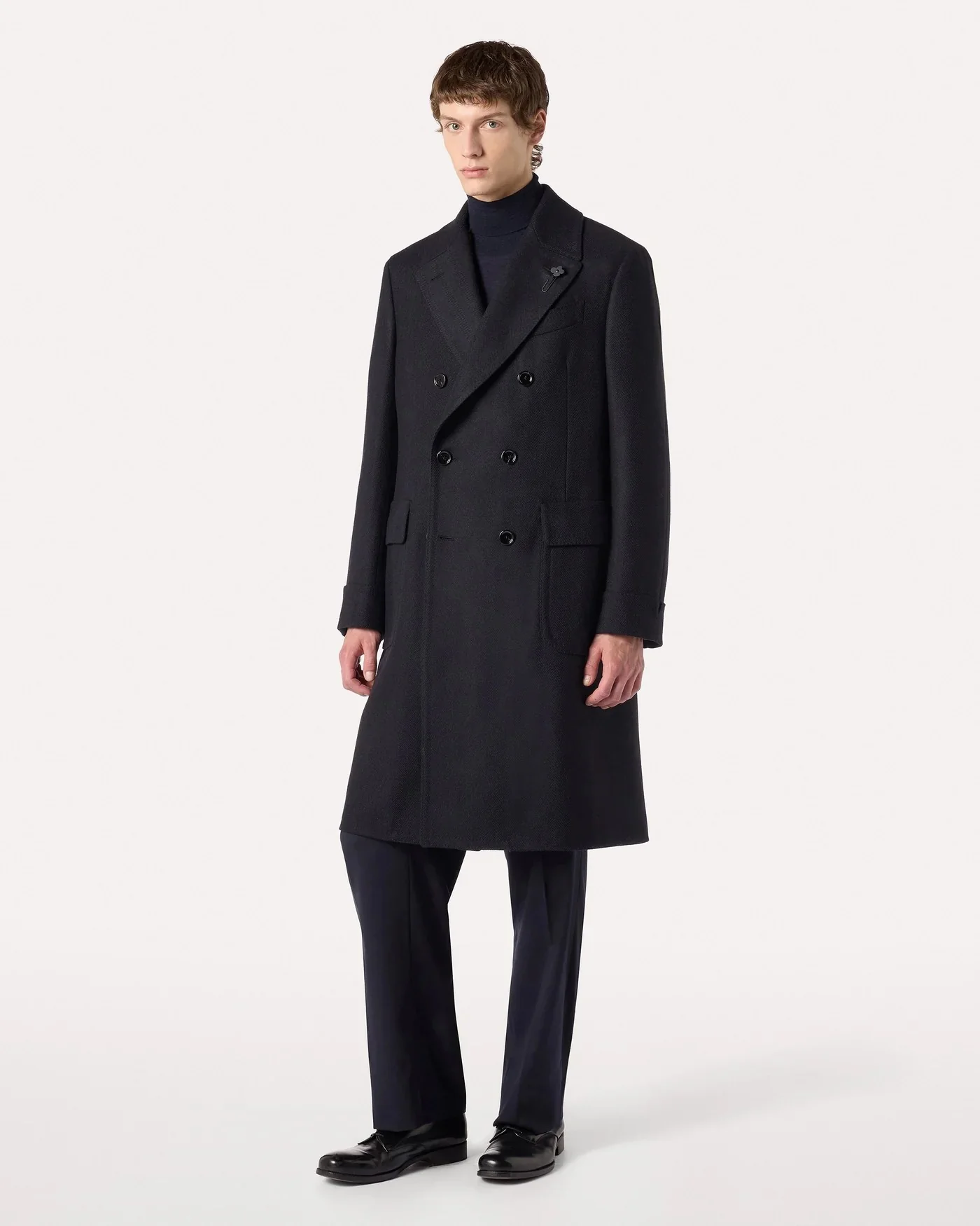 Double Breasted 'Ulster' Double Faced Wool Topcoat - Image 2