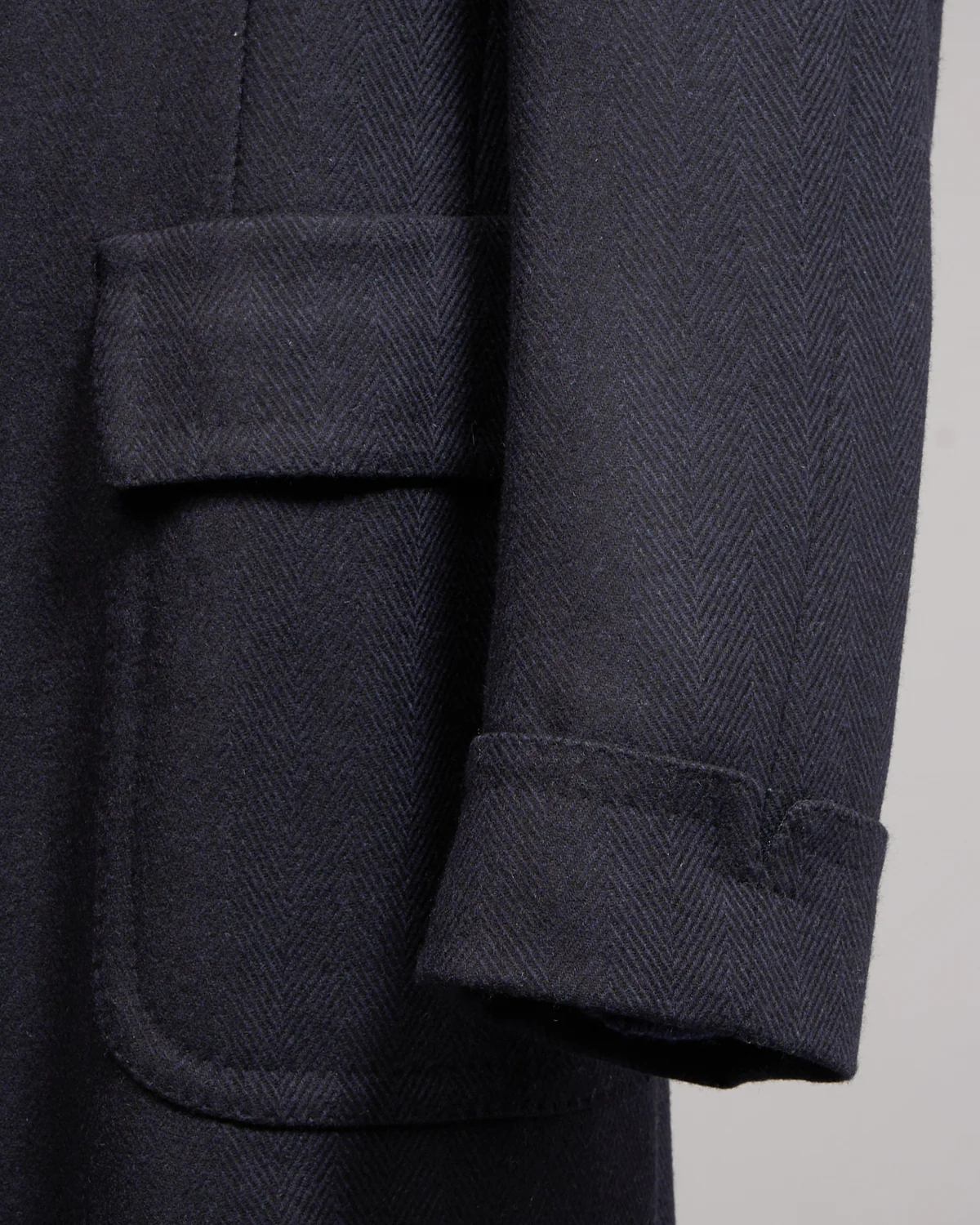 Double Breasted 'Ulster' Double Faced Wool Topcoat - Image 9