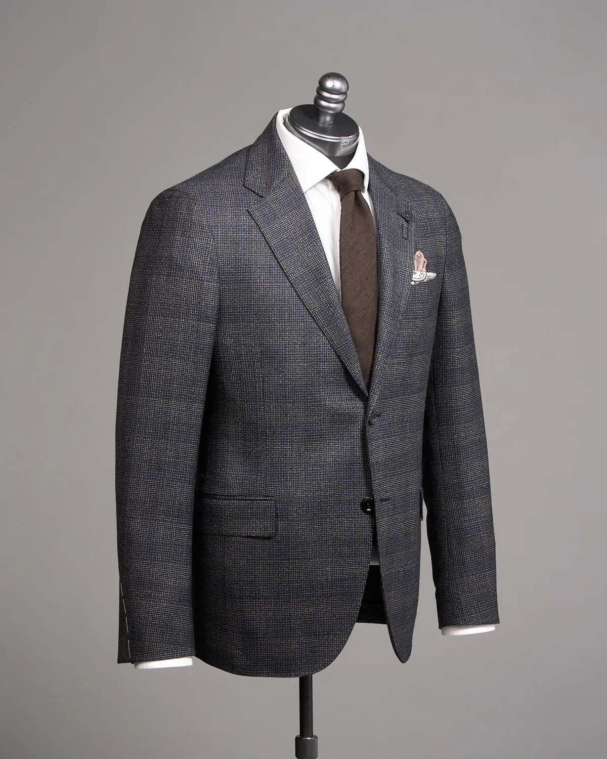 Natural Stretch 'Iconic' Fit Check Wool Suit