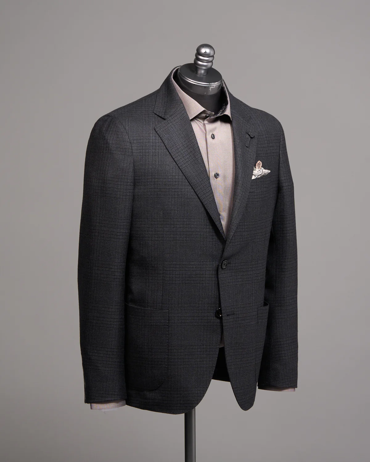 Tonal Check 'Iconic' Fit Soft Stretch Sport Jacket
