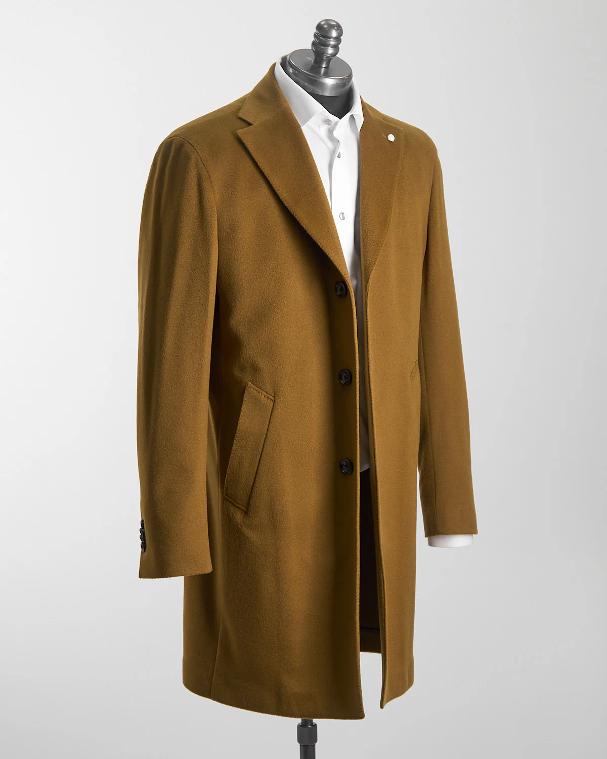 Camel Colombo Wool-Cashmere Topcoat - Image 4