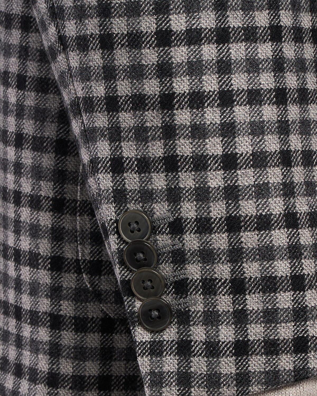 Flannel Gingham Wool Sport Jacket - Image 6