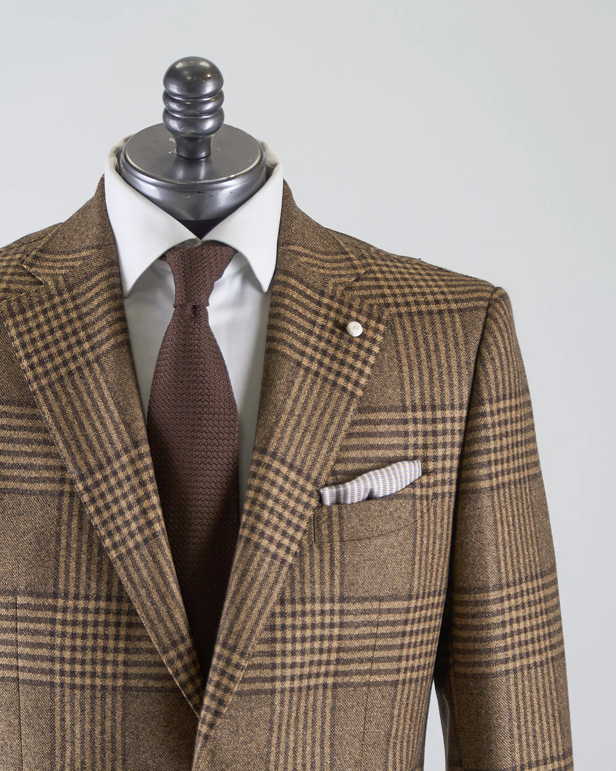Camel Wool Glencheck Suit - Image 2