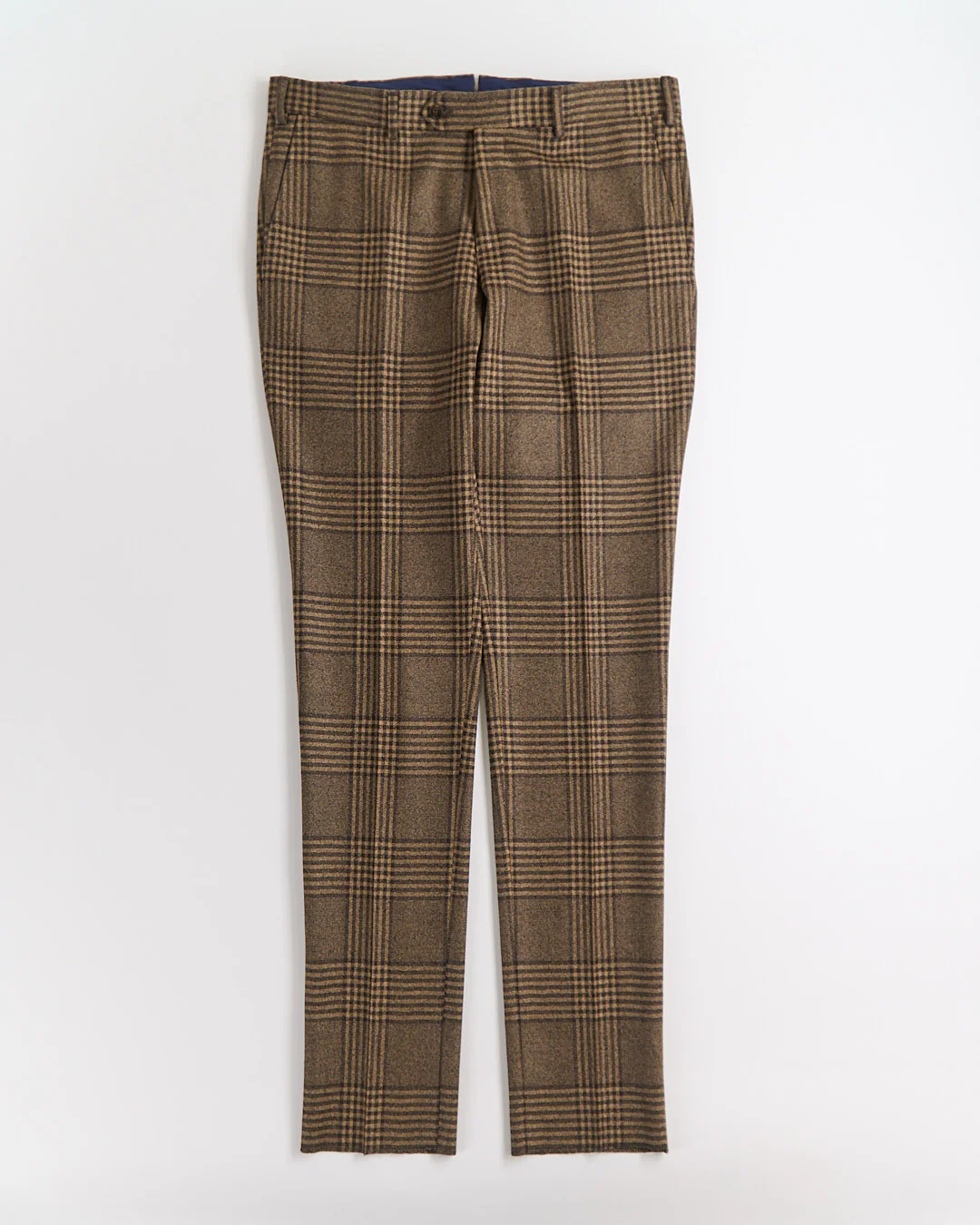 Camel Wool Glencheck Suit - Image 21
