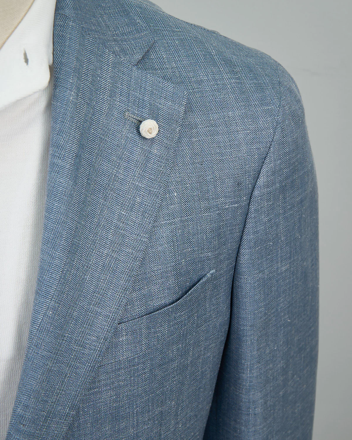 Loro Piana Summertime Tonal Herringbone Jacket - Image 5