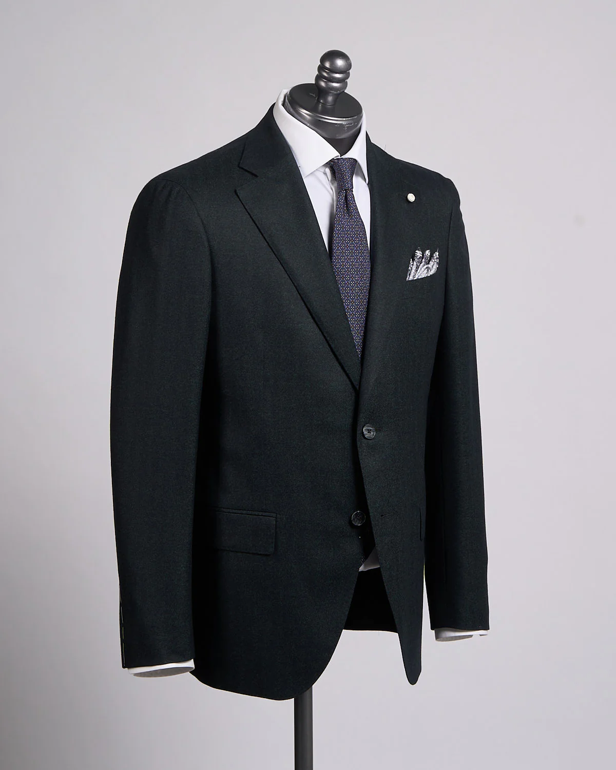 Super 120's Emerald Green Barberis Flannel Wool Soft Dream Suit
