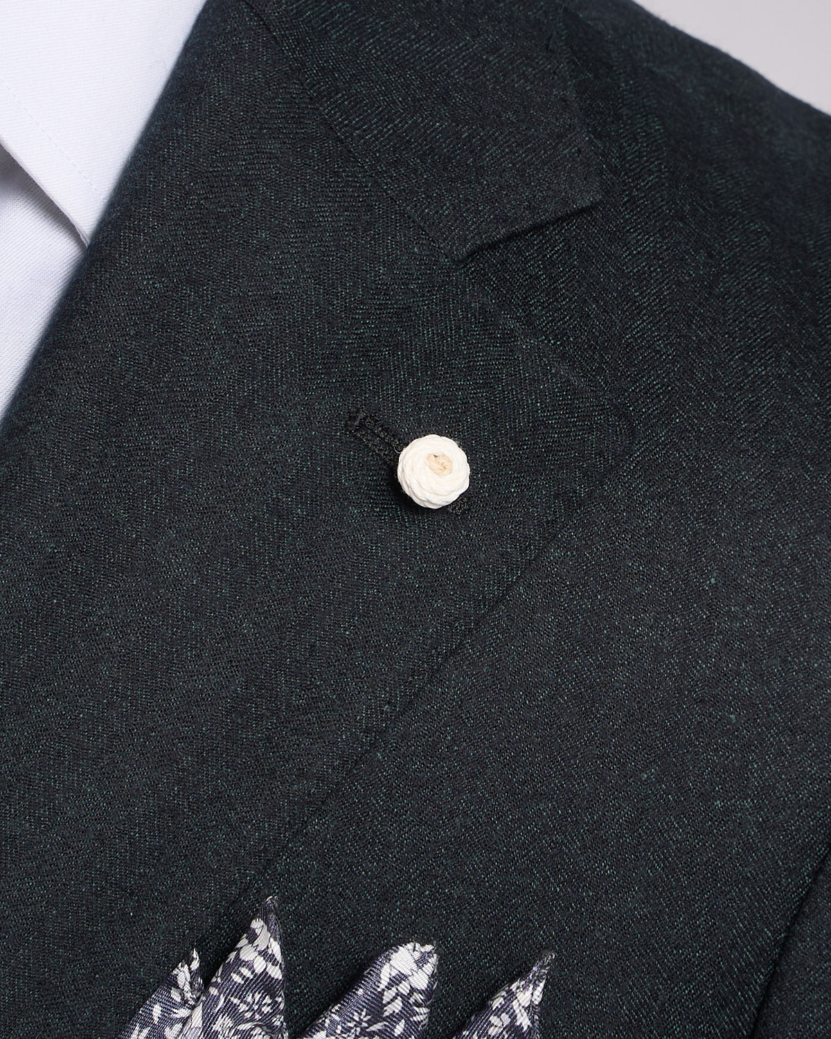 Super 120's Emerald Green Barberis Flannel Wool Soft Dream Suit - Image 3