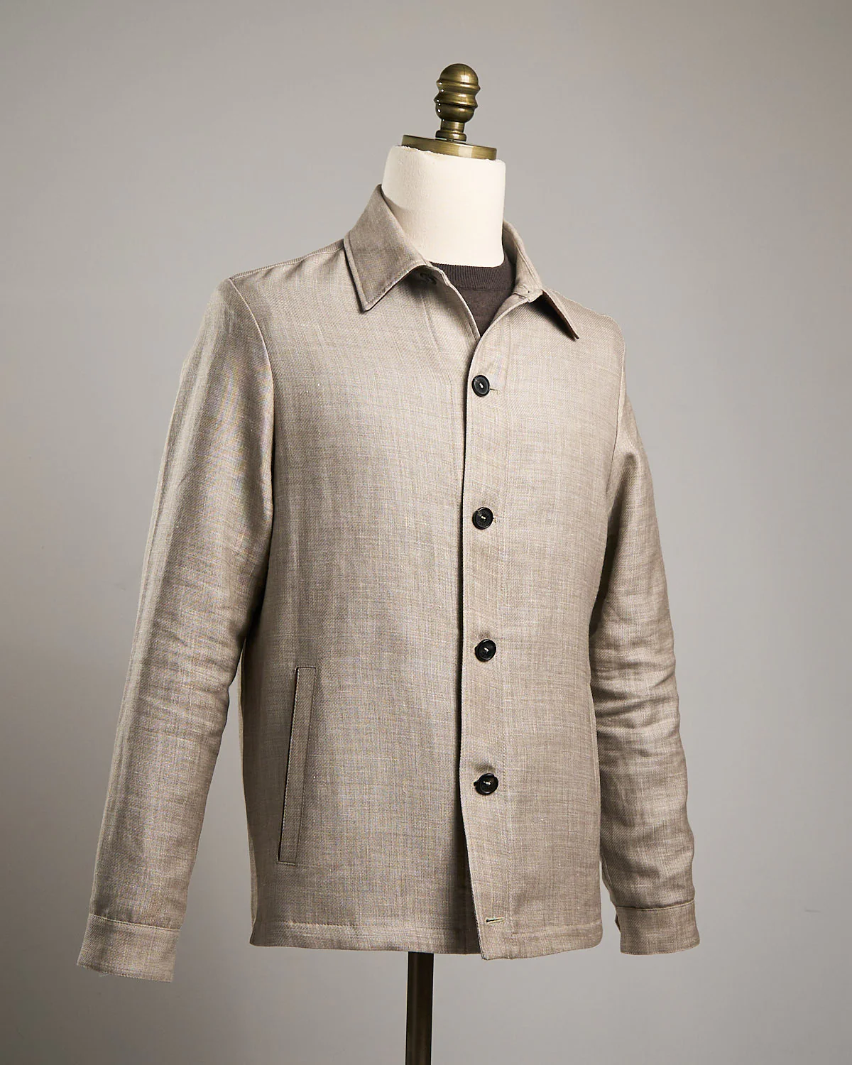 Garment Dyed Cotton Safari Jacket - Image 3