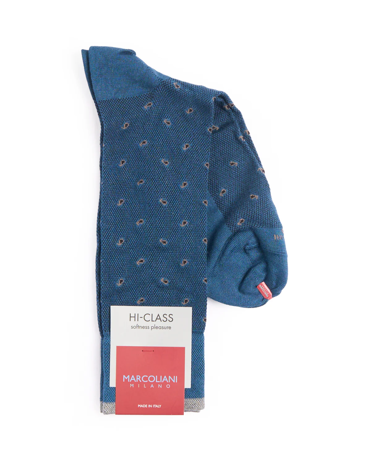 Denim Blue Mousse Of Modal Tiny Paisley Socks - Image 2