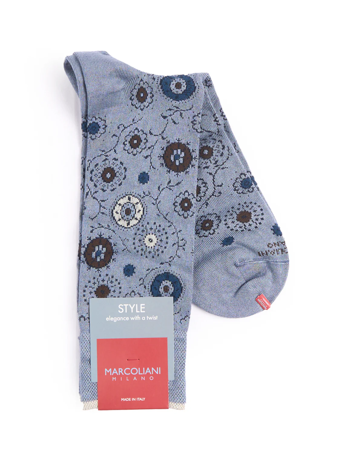 Silver Blue Mousse Of Modal Patna Decor Socks - Image 2