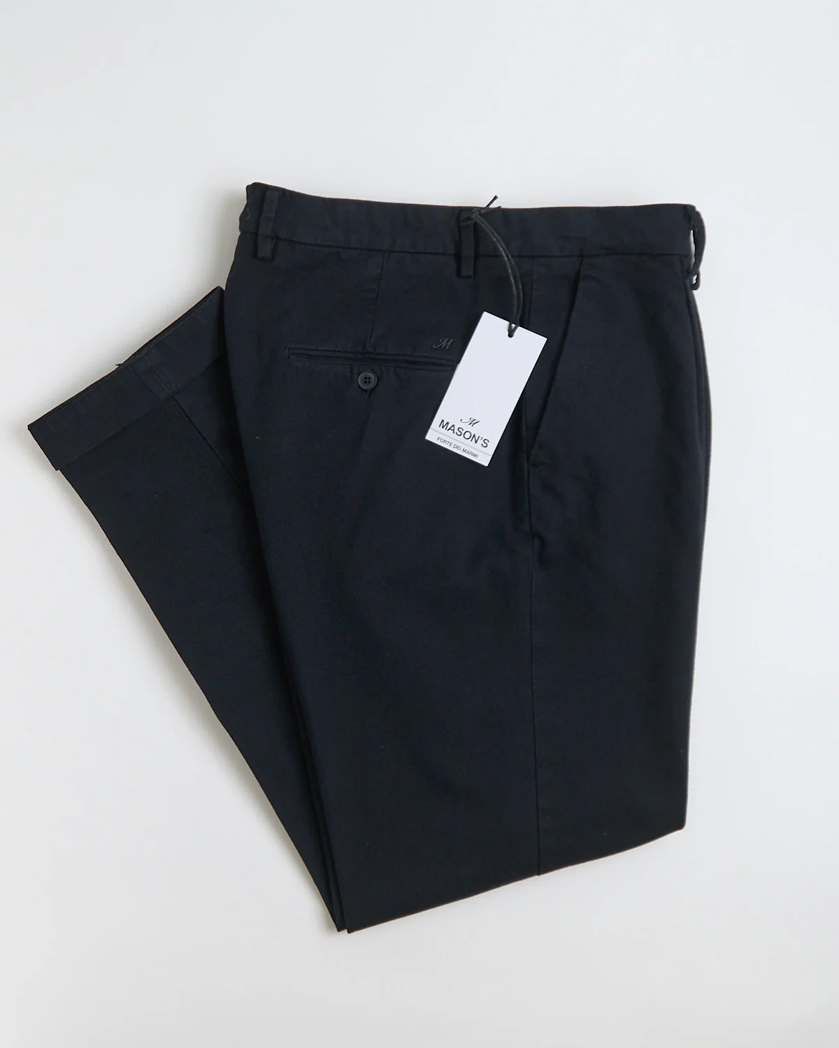 'Boston' Relaxed Silhouette Marled Micro Herringbone Casual Pants - Image 18