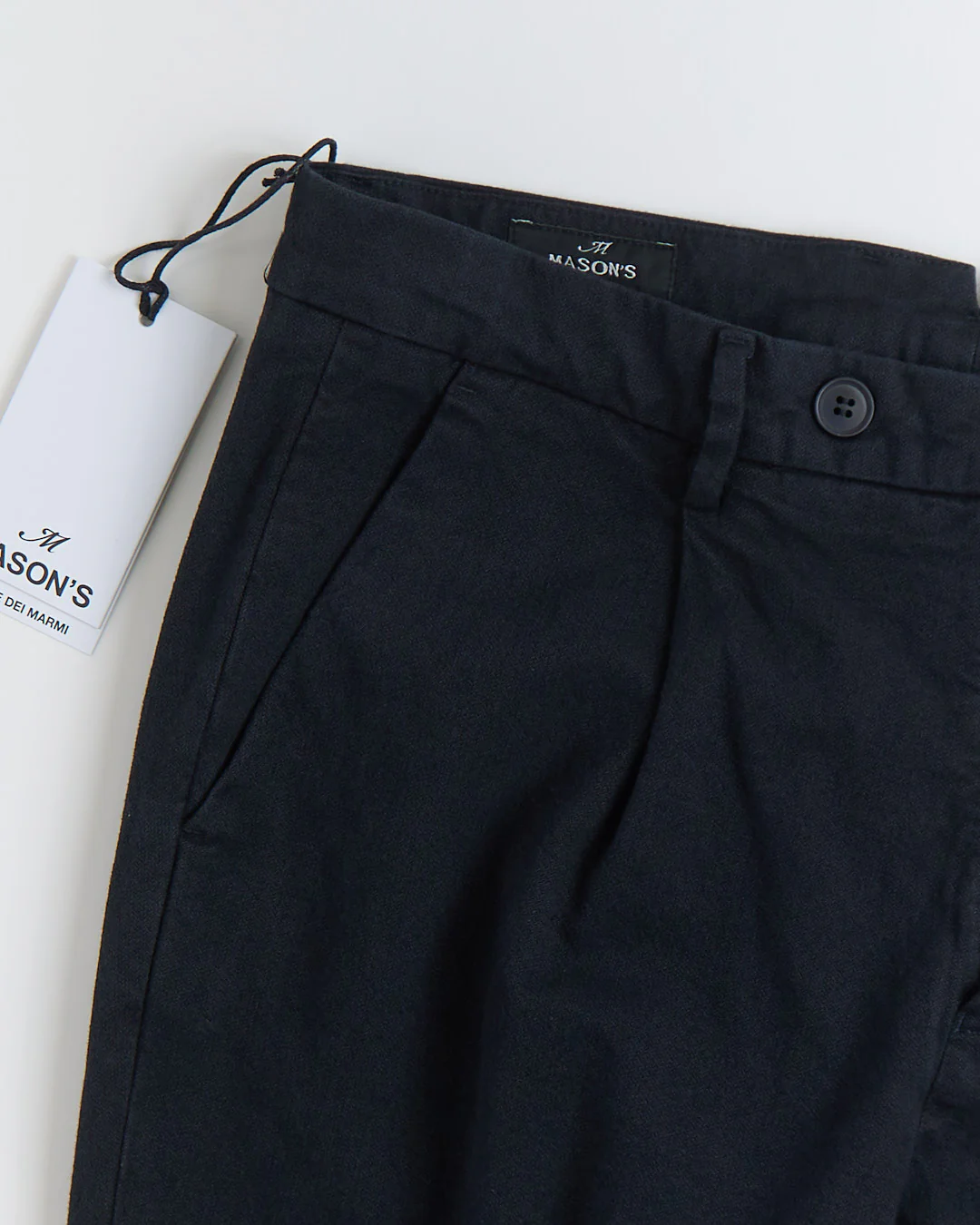 'Boston' Relaxed Silhouette Marled Micro Herringbone Casual Pants - Image 8