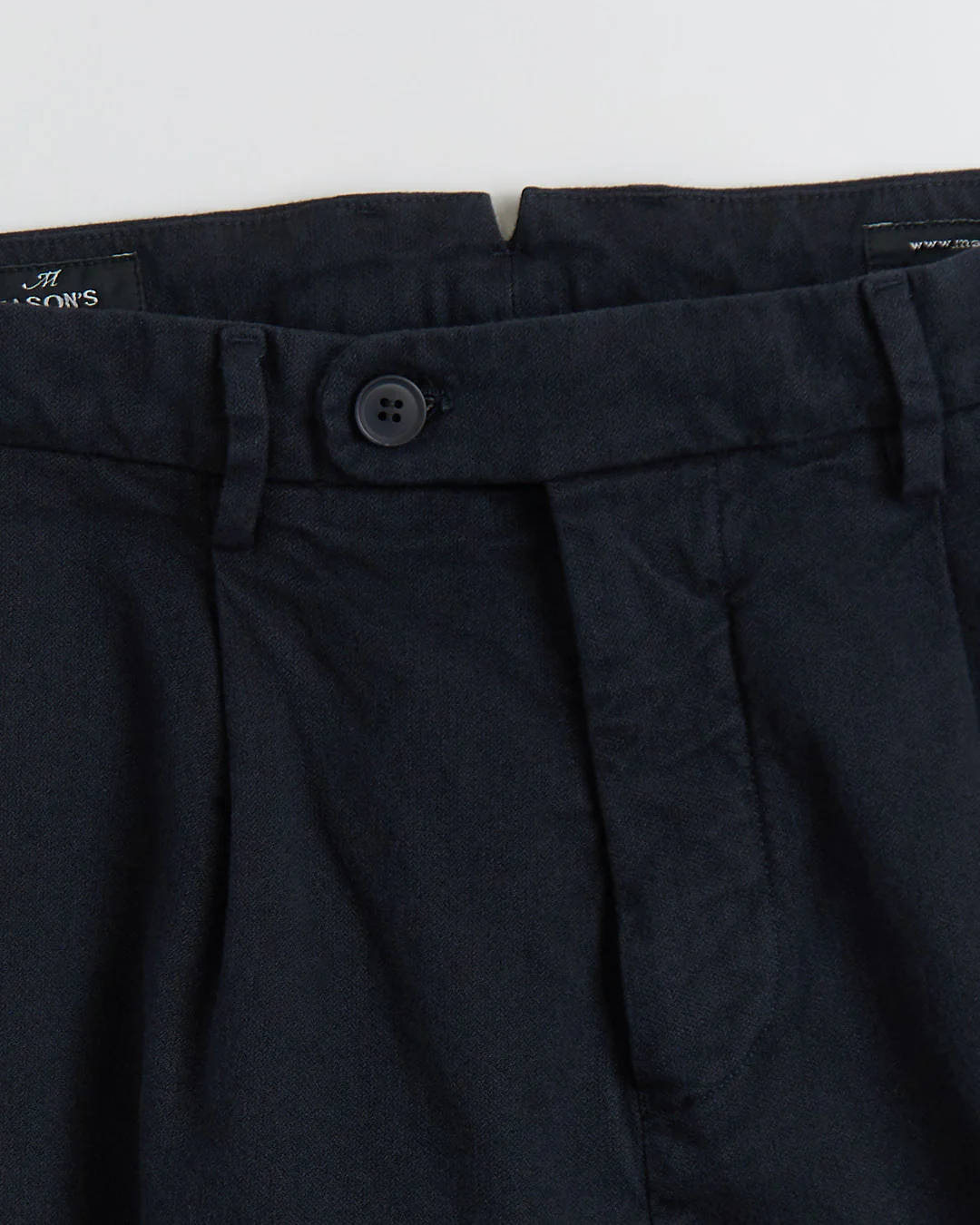 'Boston' Relaxed Silhouette Marled Micro Herringbone Casual Pants - Image 9
