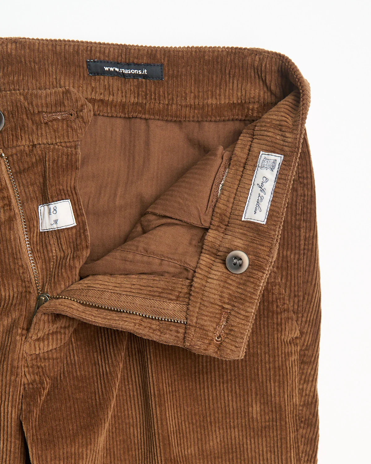 'Torino' Stretch Tailored Fit Medium Wale Corduroy Pants - Image 4