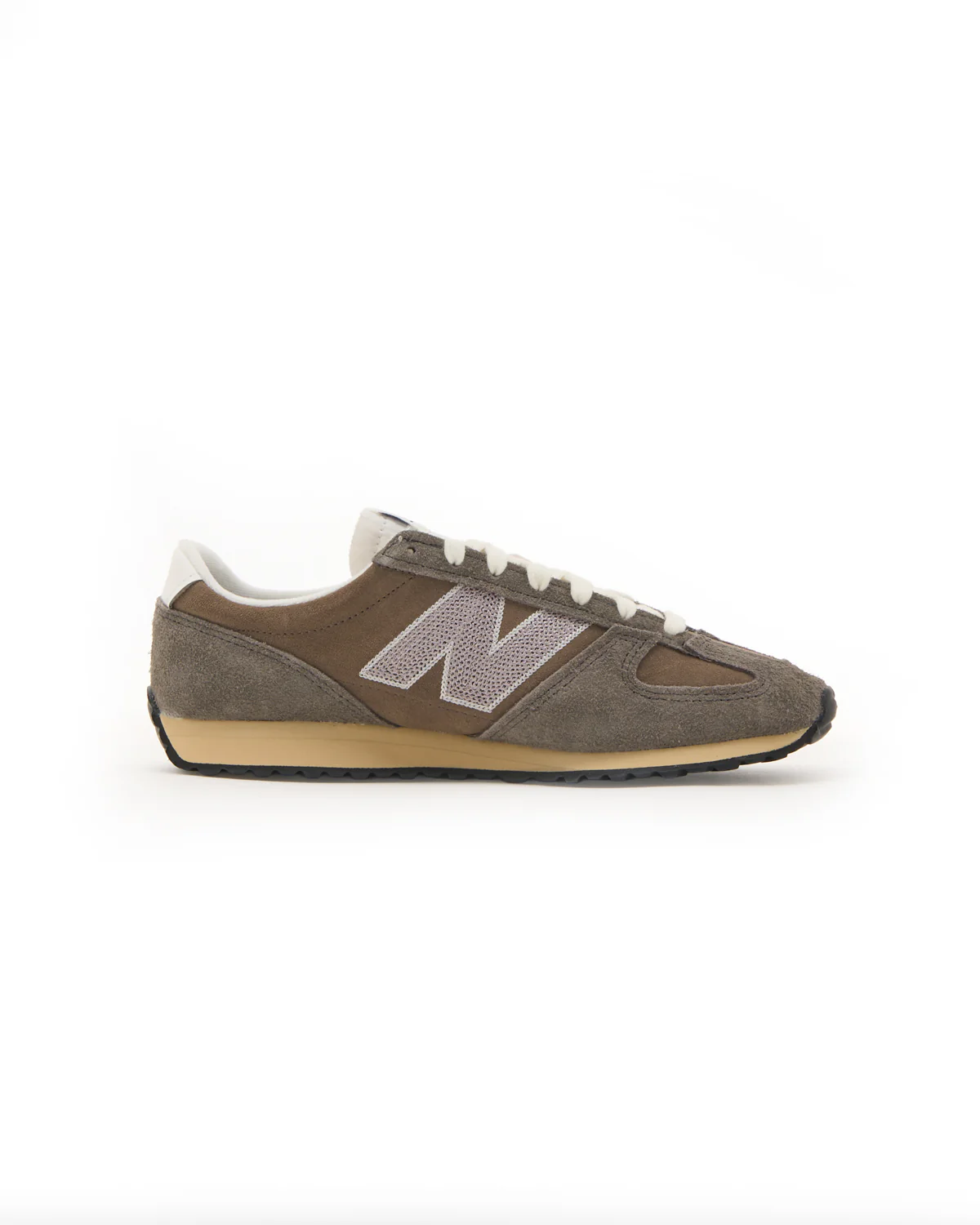 Grey Brown Felted Suede 471 Sneakers - Image 2