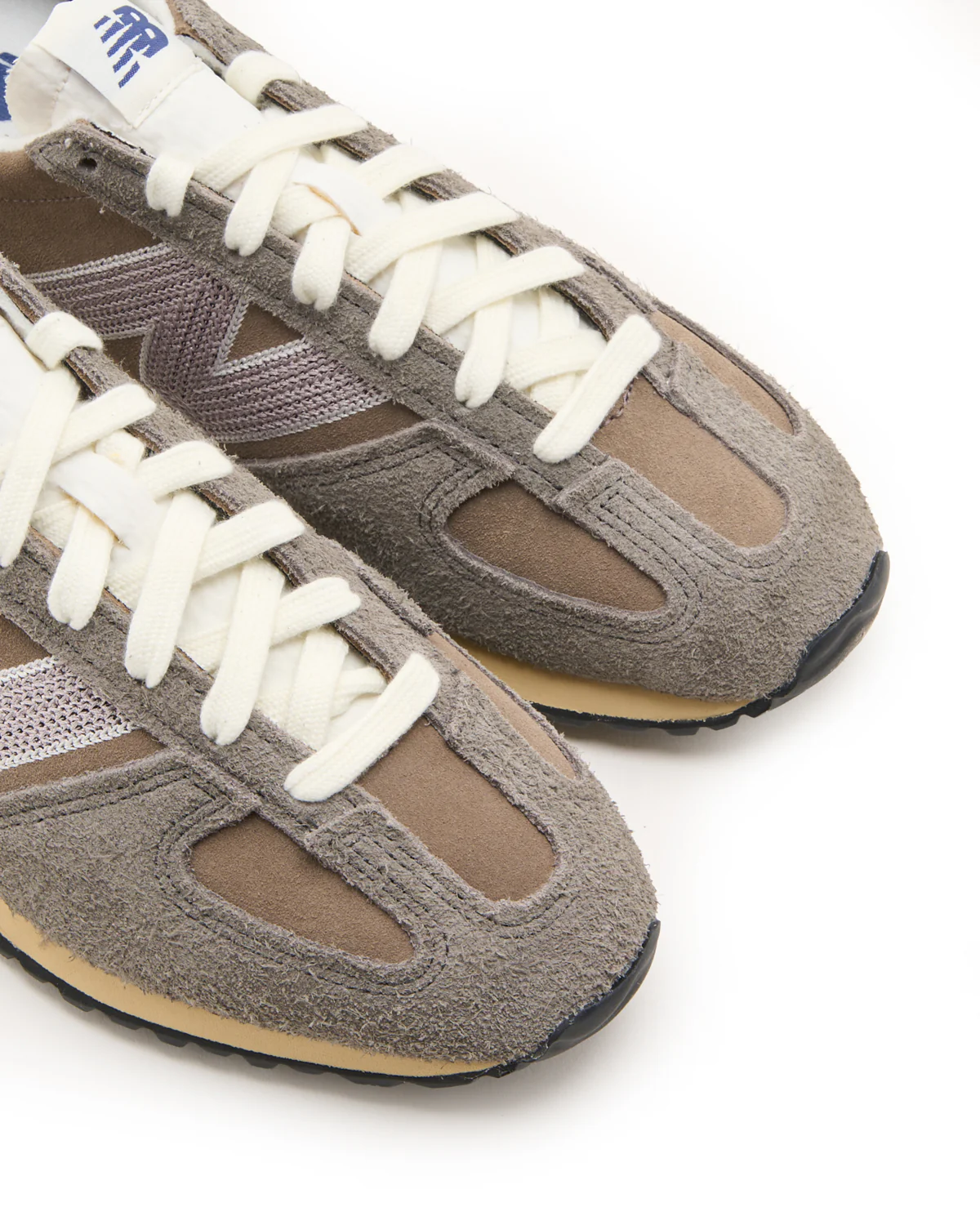 Grey Brown Felted Suede 471 Sneakers - Image 5