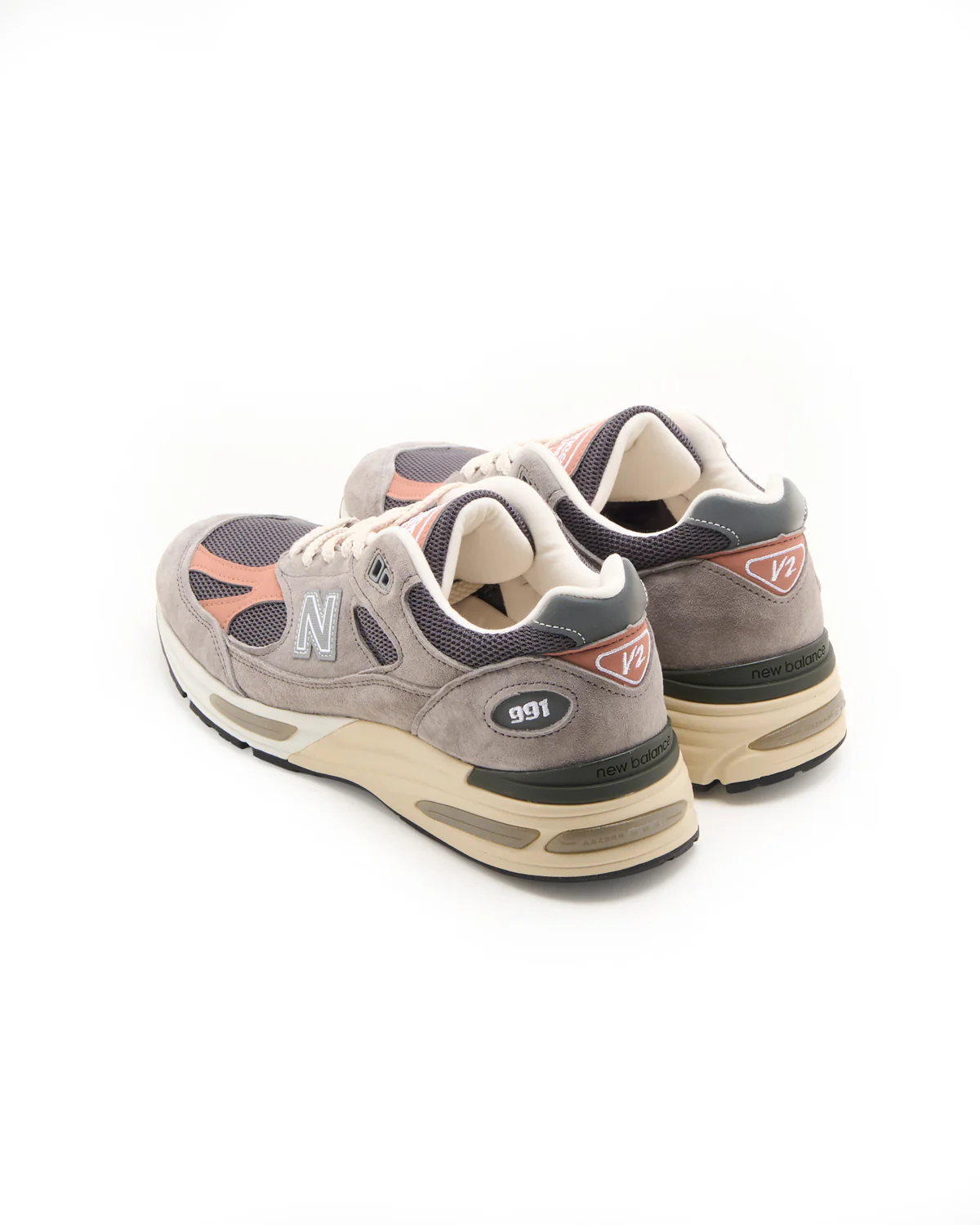 Made In Uk 991V2 Elephant Skin Sneakers - Image 6