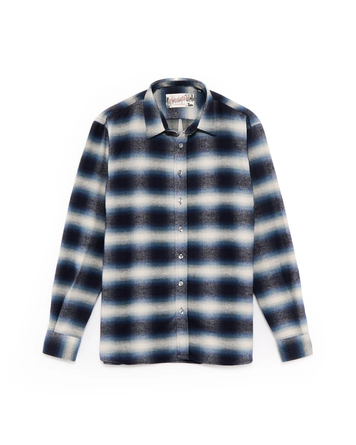 Blue Shadow Plaid Blanket Easy Shirt