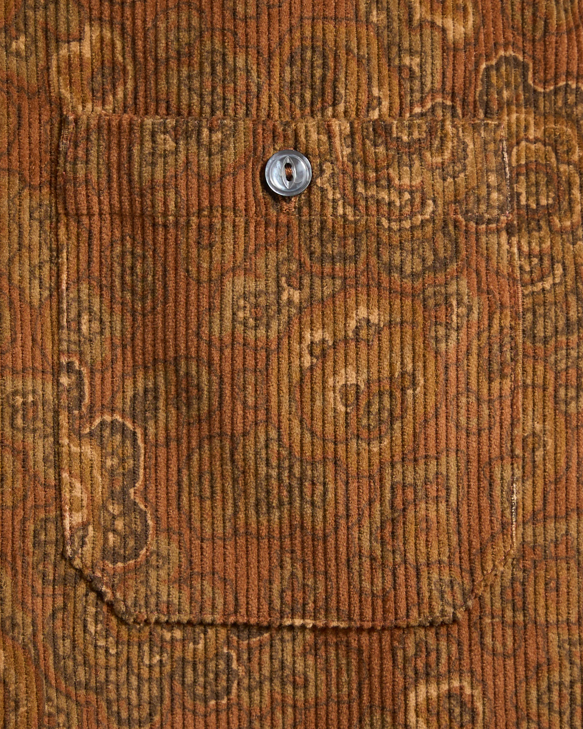 Bronze Printed Corduroy Club Shirt - Image 6