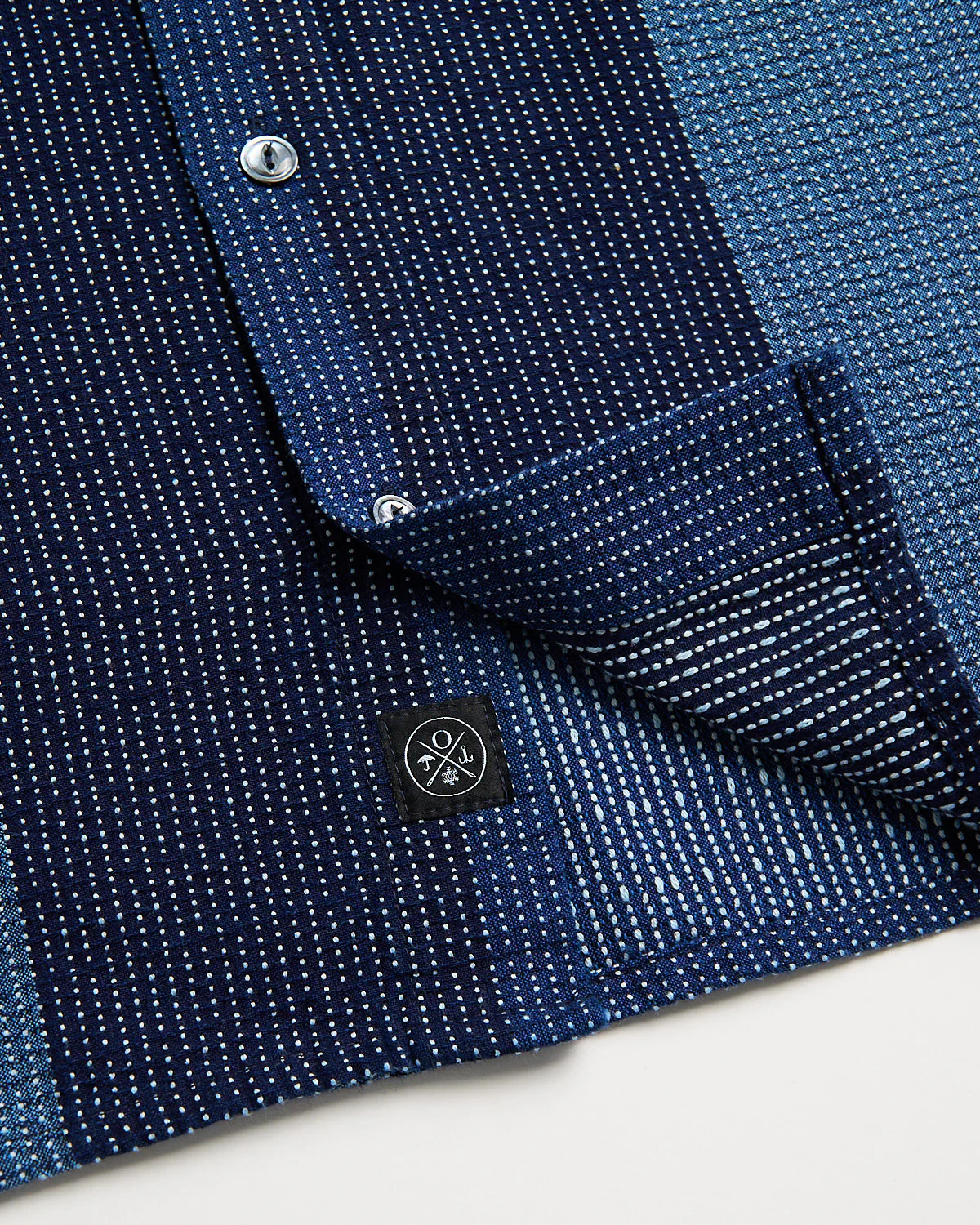 Indigo Sashiko Club Shirt - Image 3