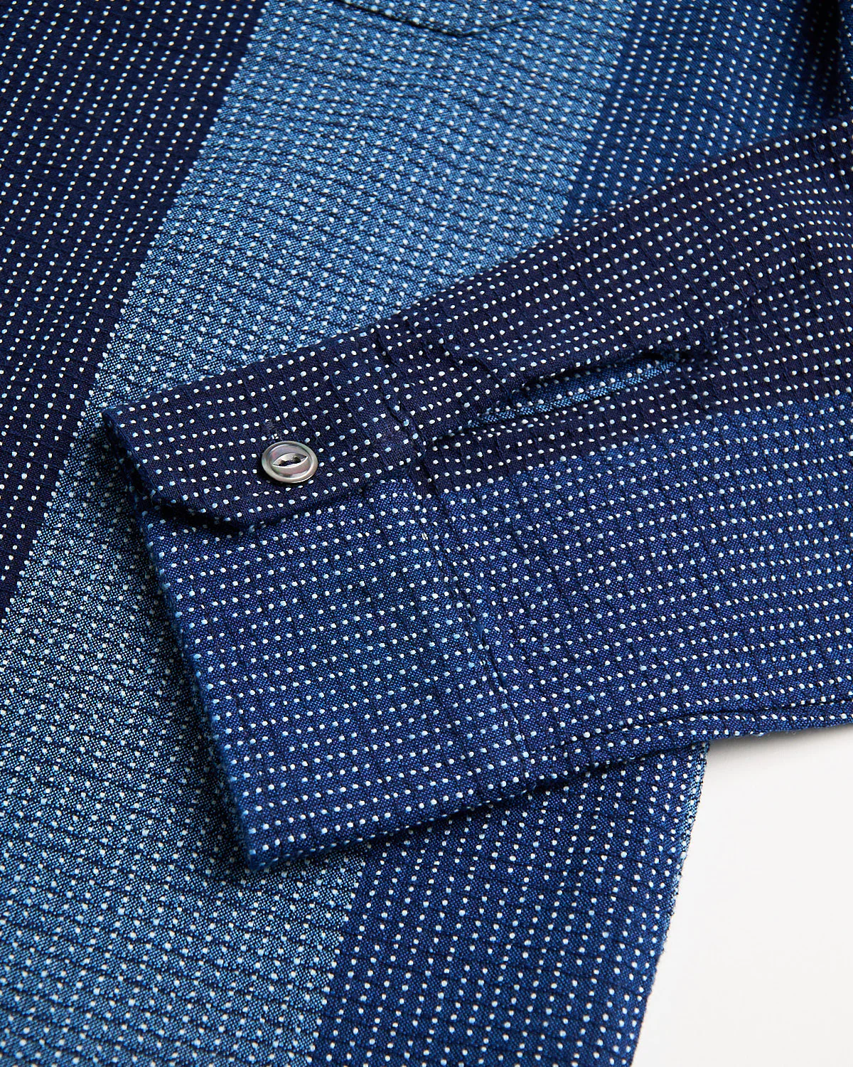Indigo Sashiko Club Shirt - Image 4
