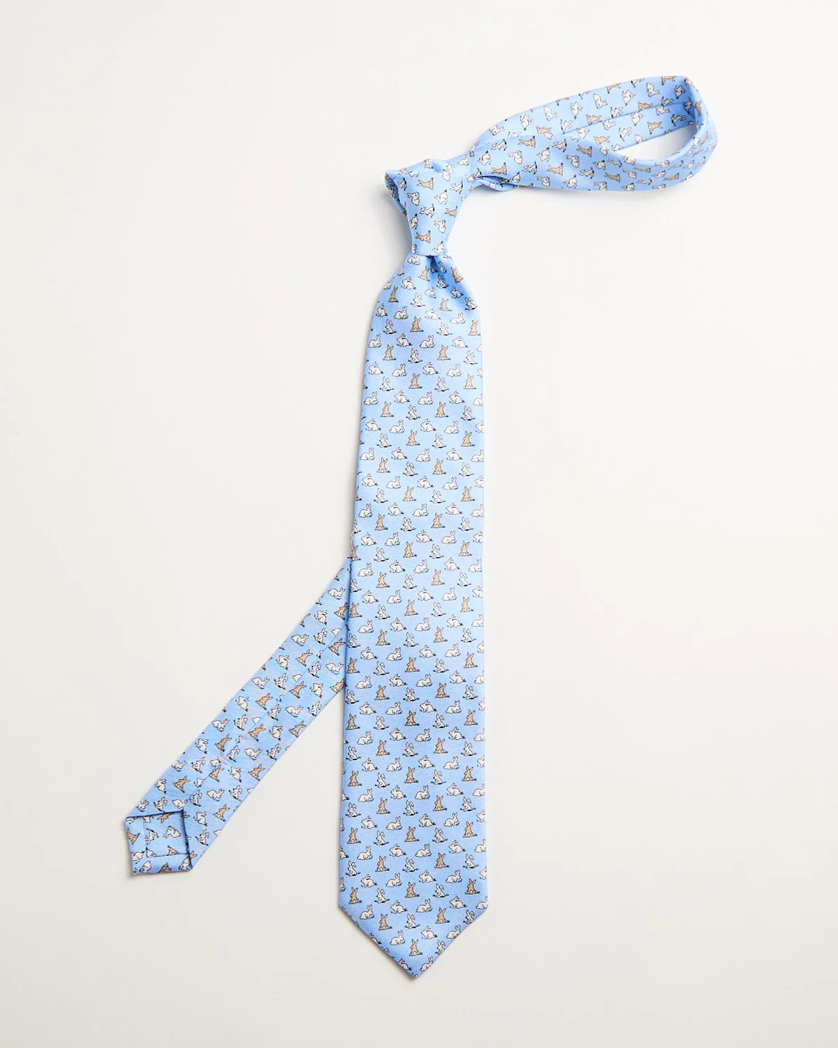 Silk Rabbit Pattern Tie