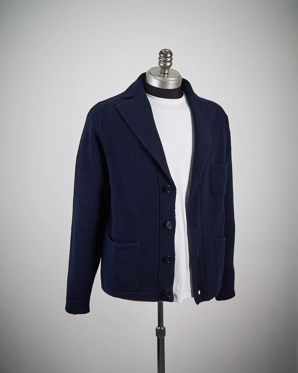 Re-Wool Knitwear Blazer With Moon Badge - Image 10