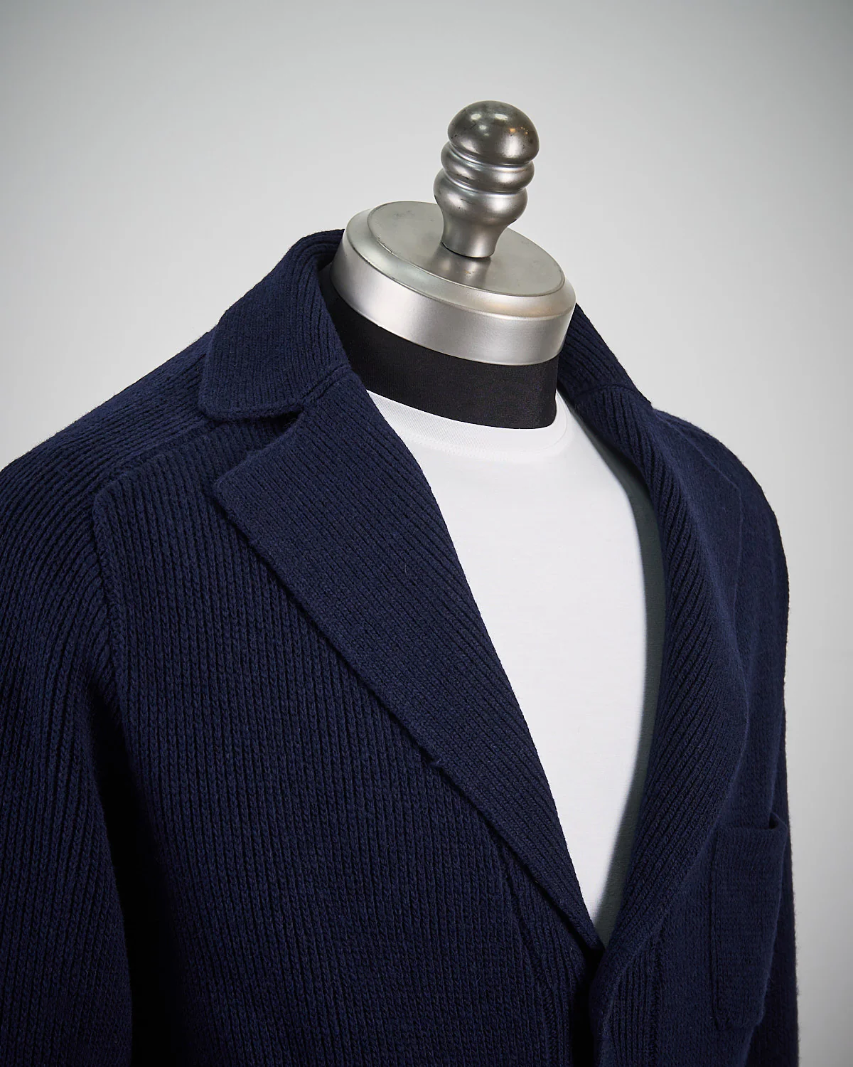 Re-Wool Knitwear Blazer With Moon Badge - Image 3
